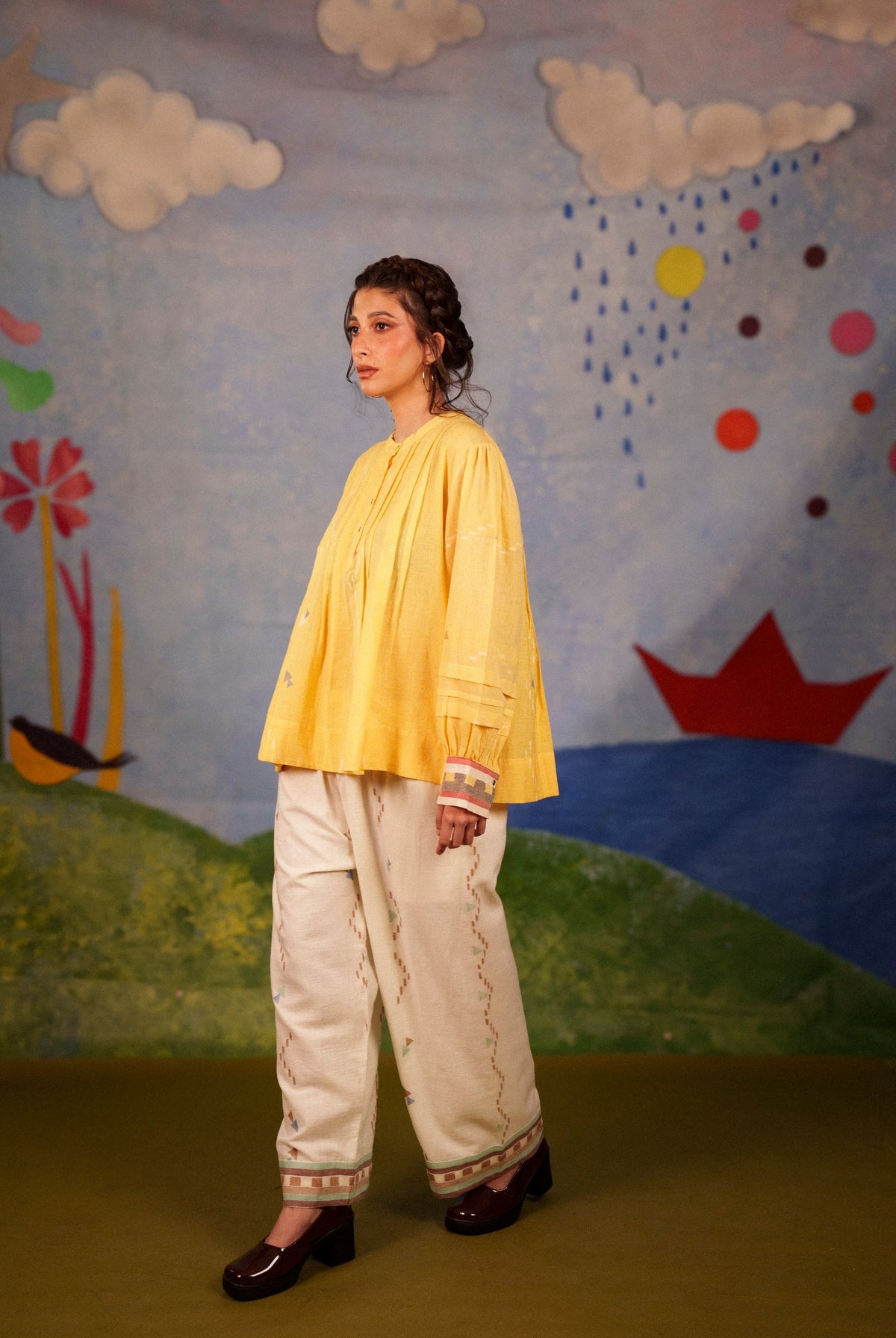 Daydream Pleated Top & Pants Set - CiceroniCo-ord SetBhomra