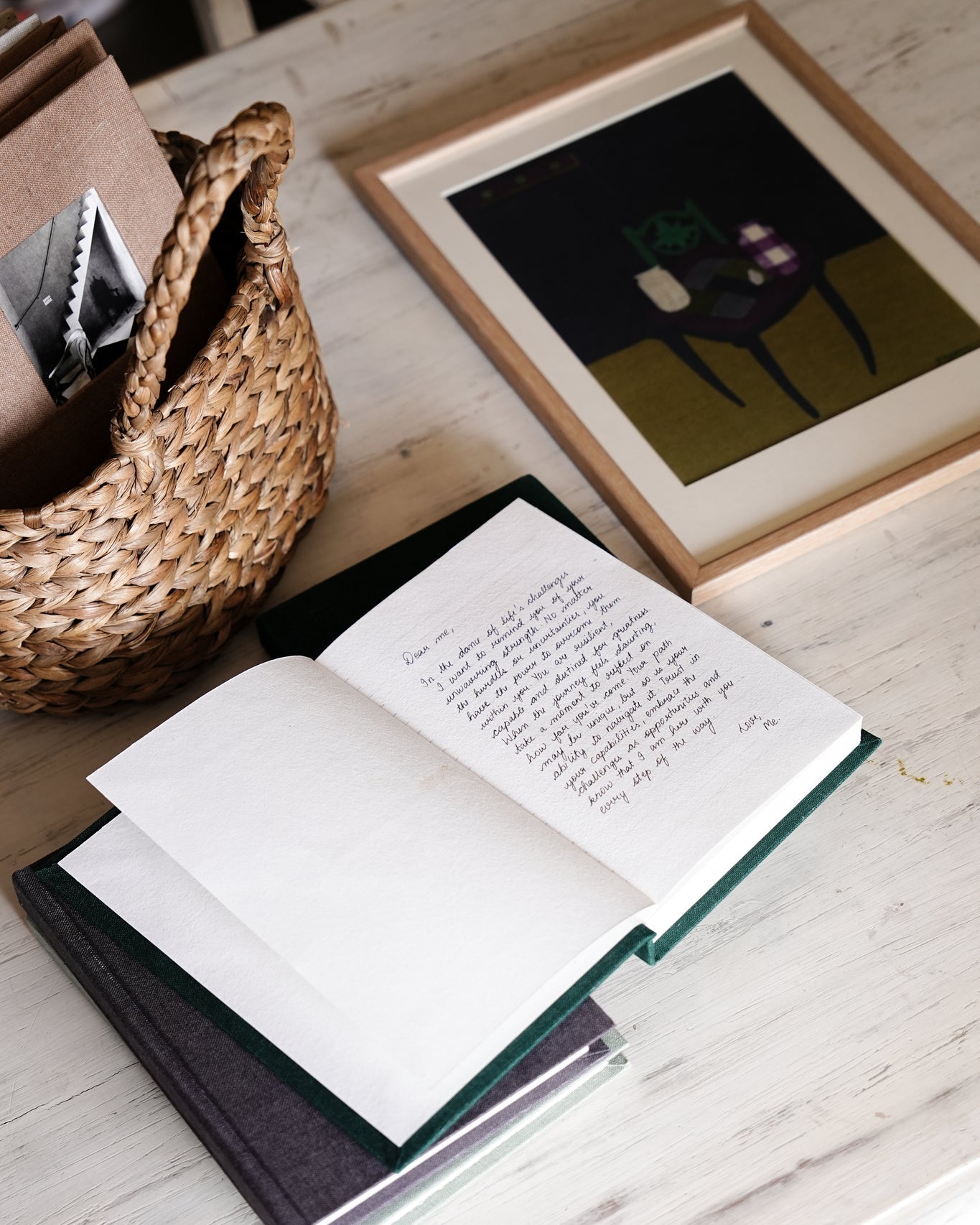 Dear Me Journal - Evergreen - CiceroniJournalsPaeony