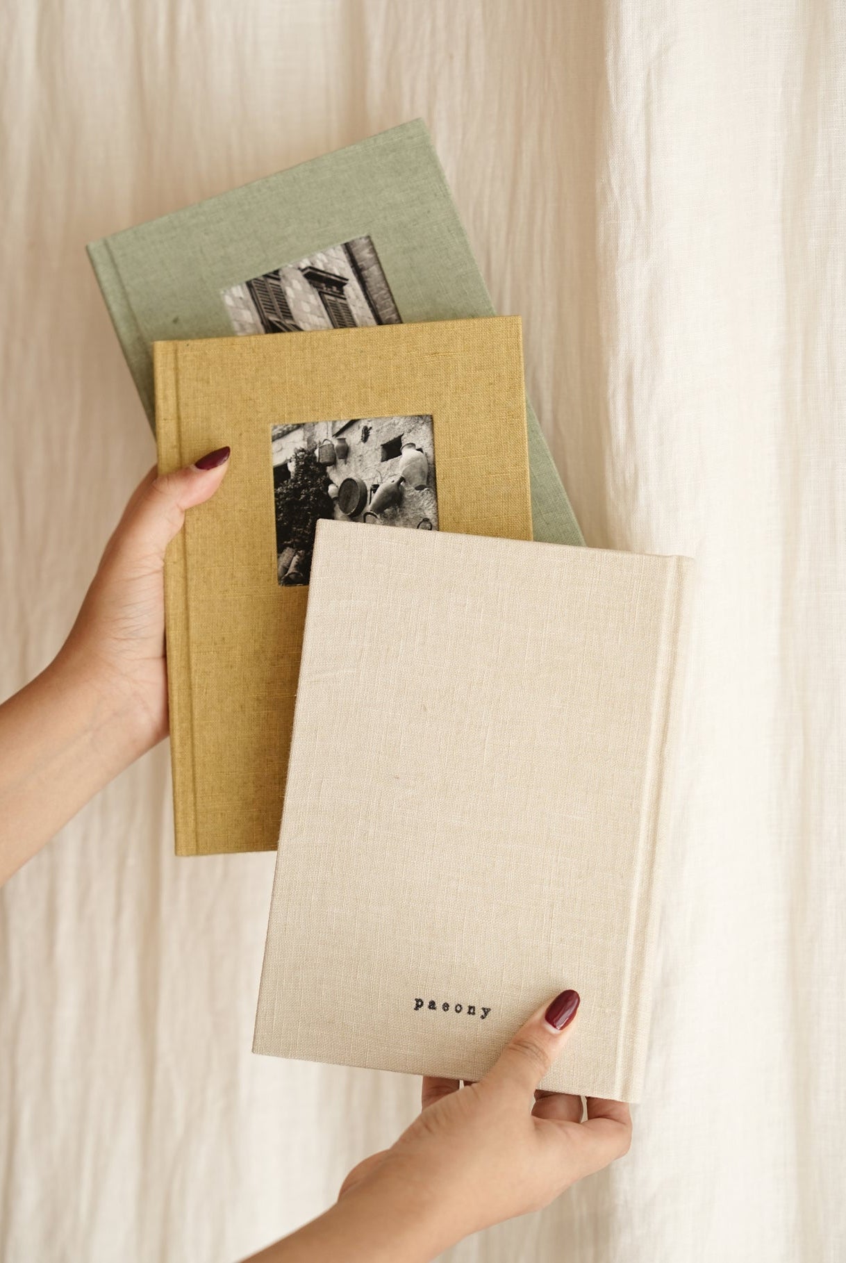 Dear Me Journal - Pale Moss - CiceroniJournalsPaeony