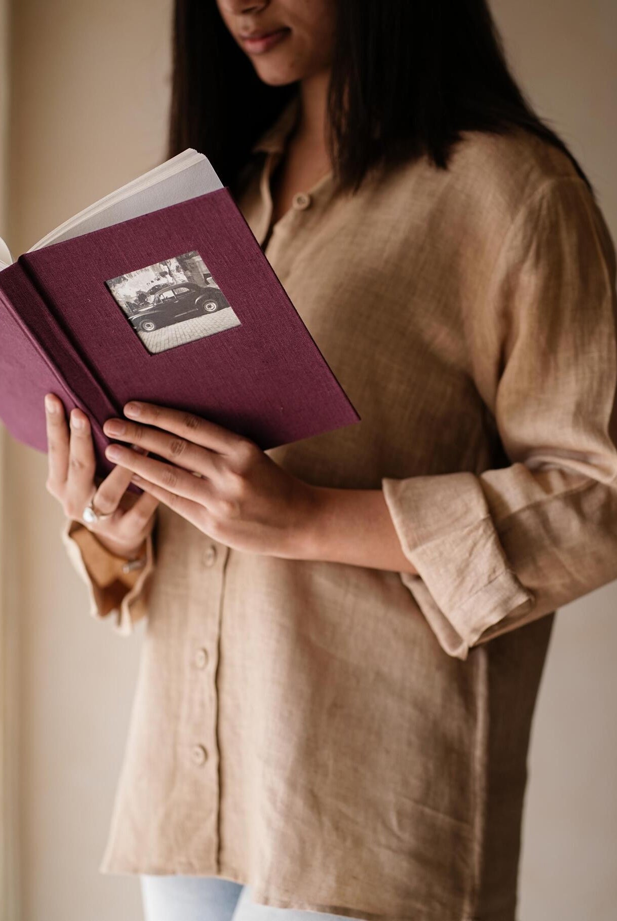 Dear Me Journal - Wine - CiceroniJournalsPaeony