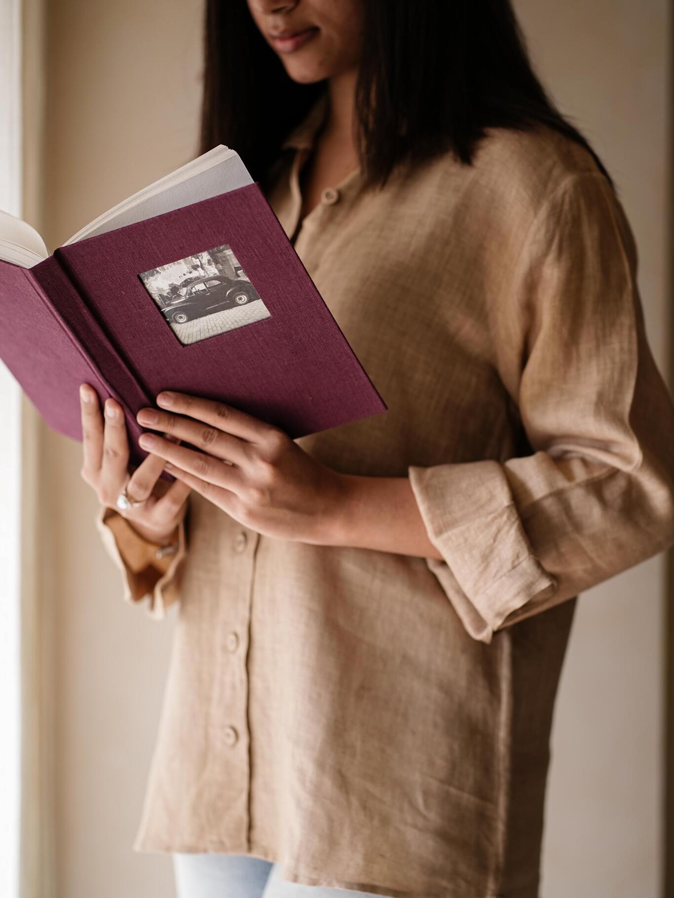 Dear Me Journal - Wine - CiceroniJournalsPaeony