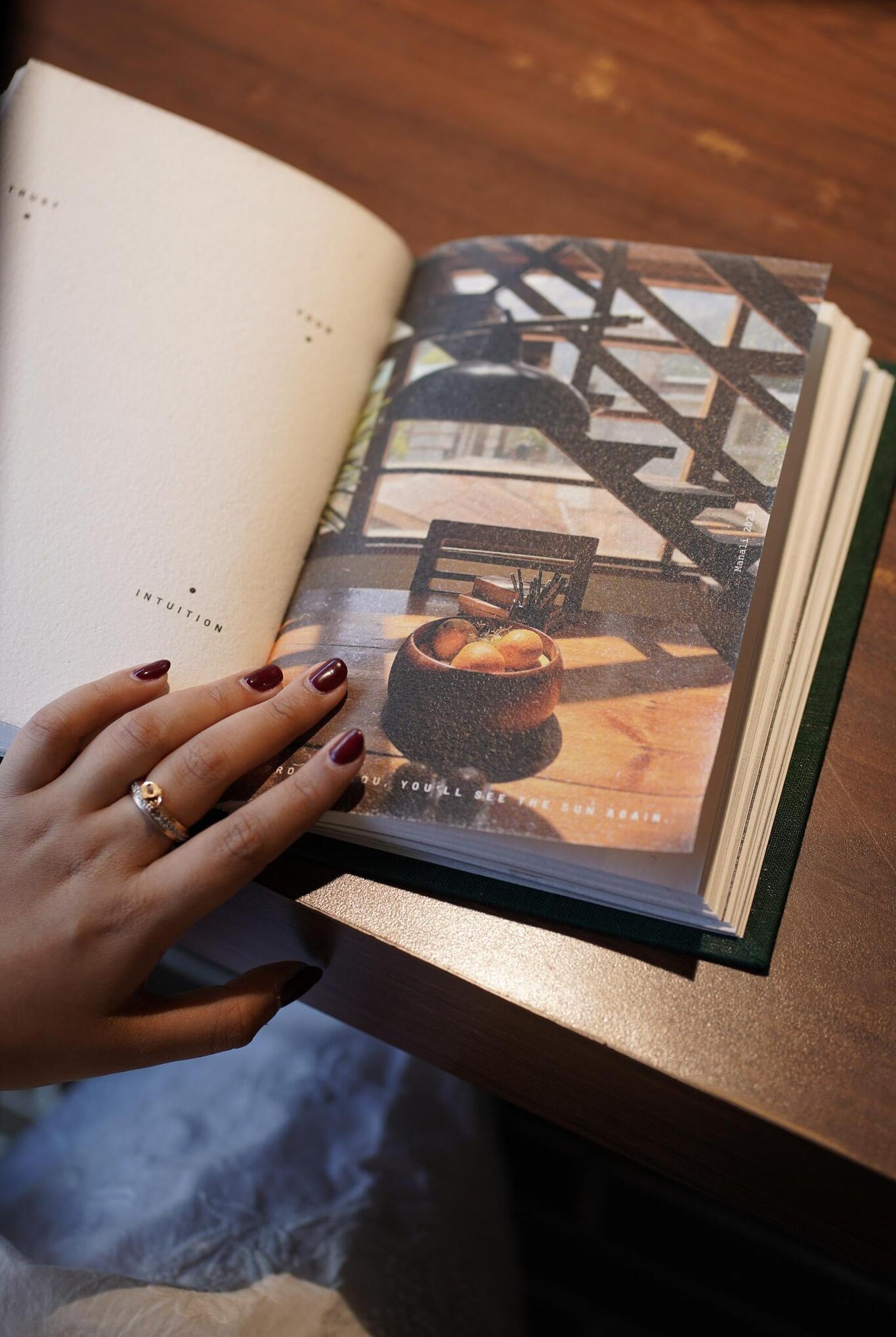 Dear Me Journal - Wine - CiceroniJournalsPaeony