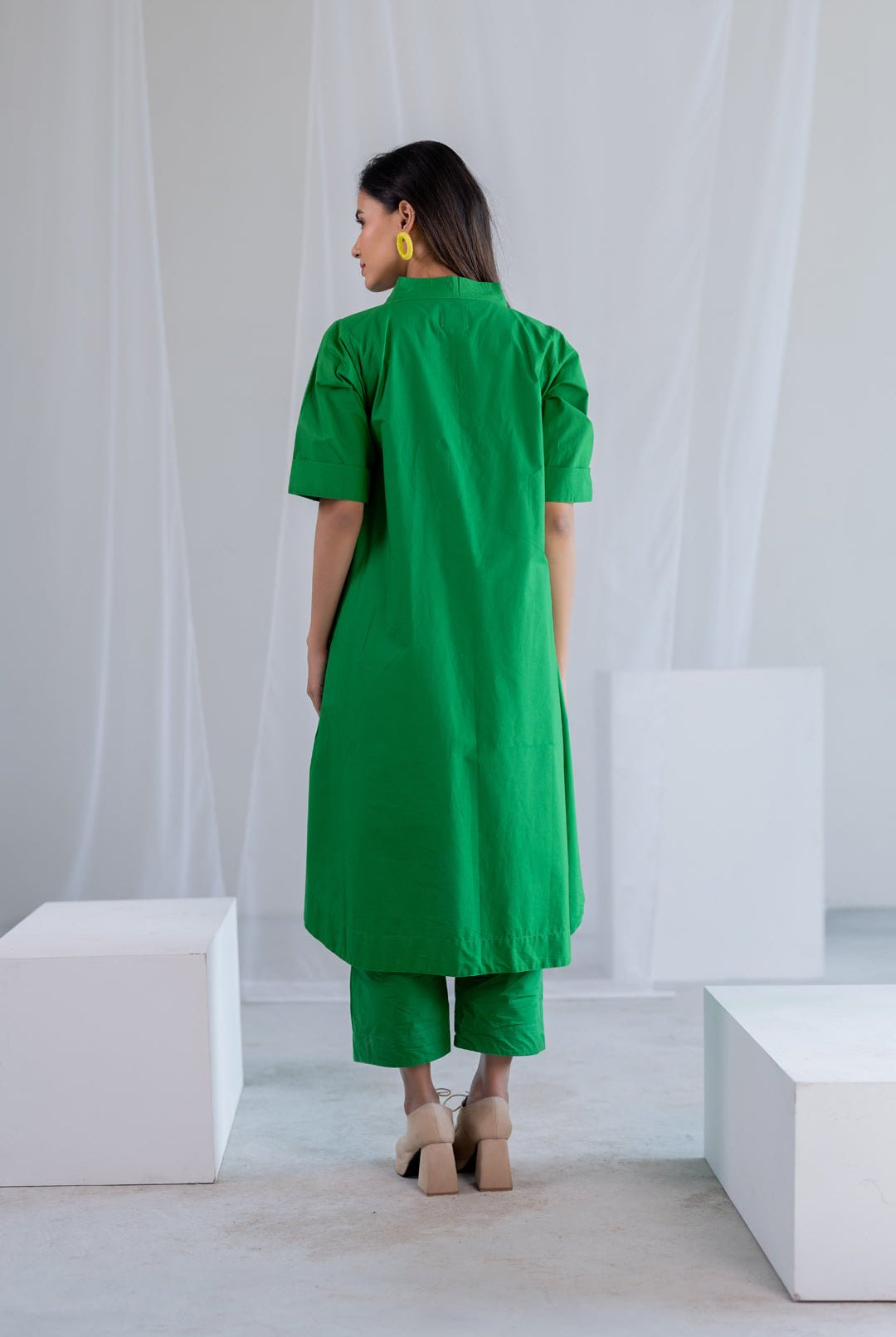 Deep Moss Kurta Set - CiceroniKurta Set, Everyday WearSilai Studio