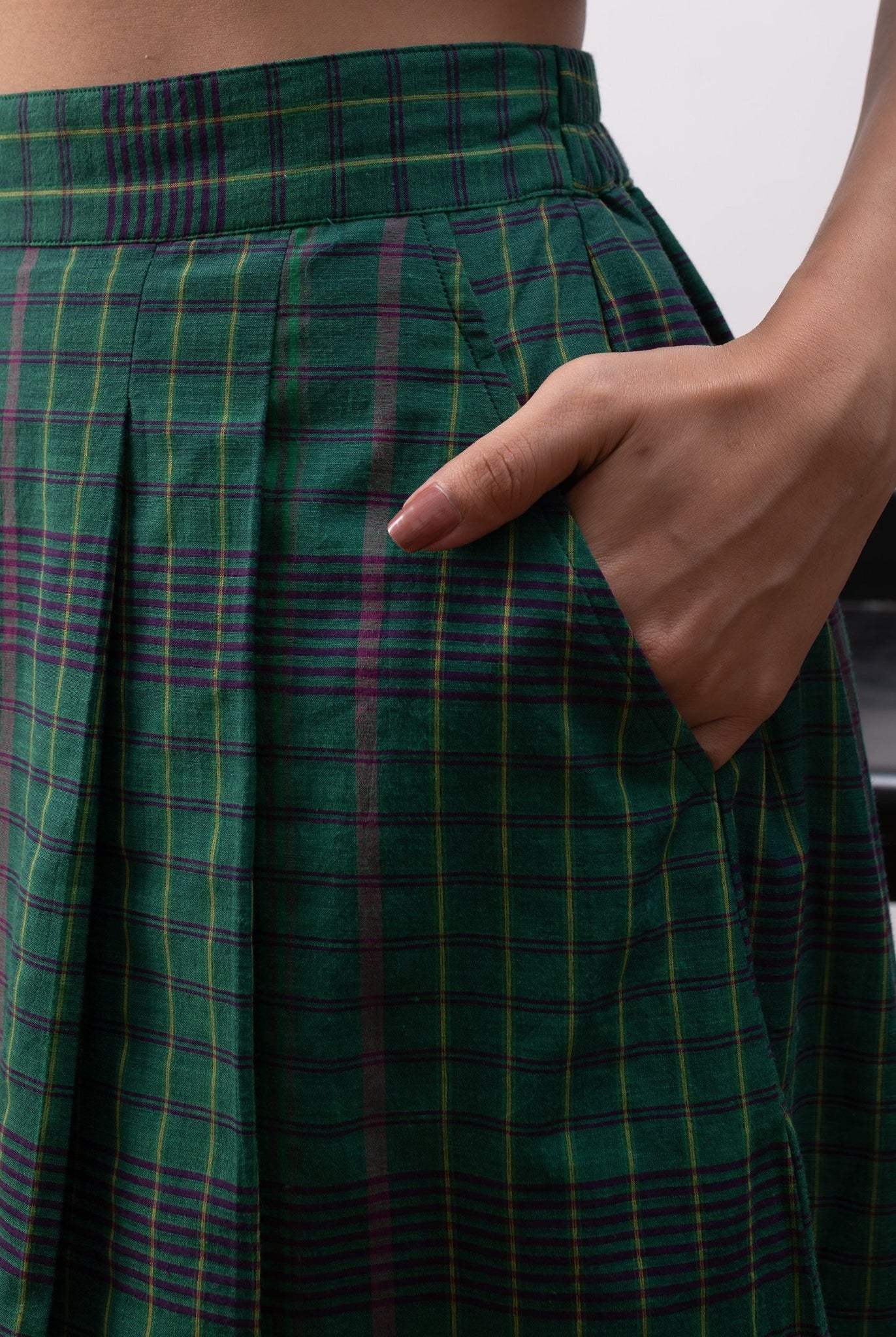 Delaunay Layered Set - Madras Checks - CiceroniSkirt SetHiranya