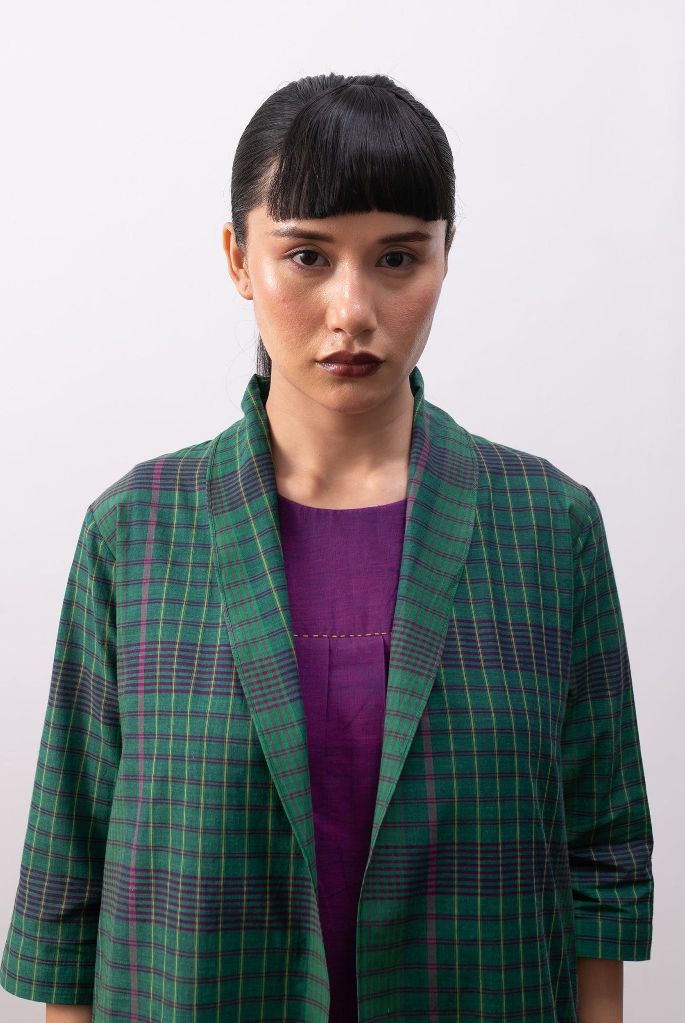 Delaunay Layered Set - Madras Checks - CiceroniSkirt SetHiranya