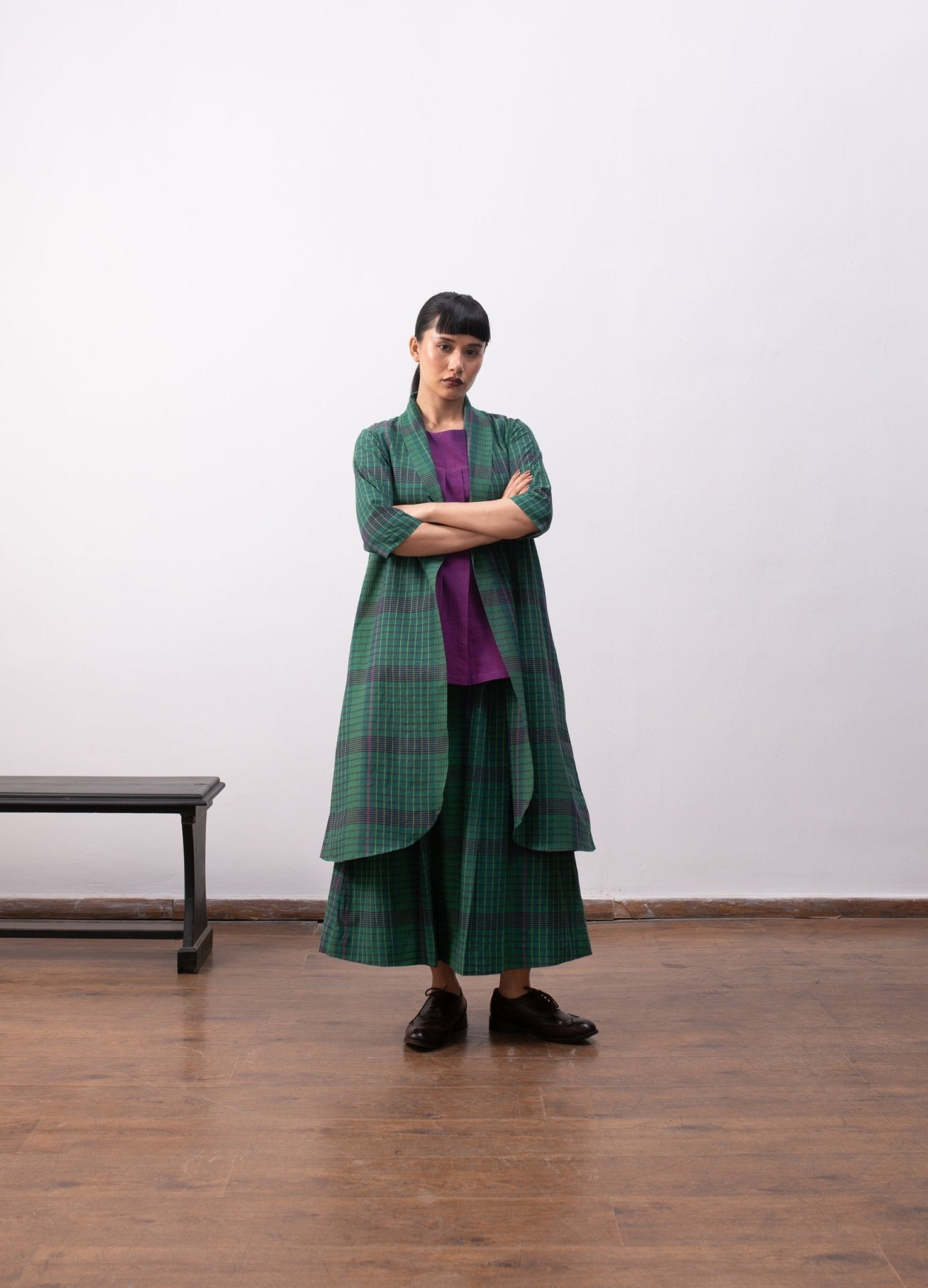 Delaunay Layered Set - Madras Checks - CiceroniSkirt SetHiranya