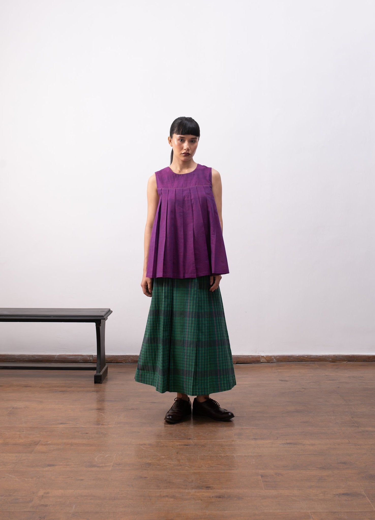 Delaunay Layered Set - Madras Checks - CiceroniSkirt SetHiranya