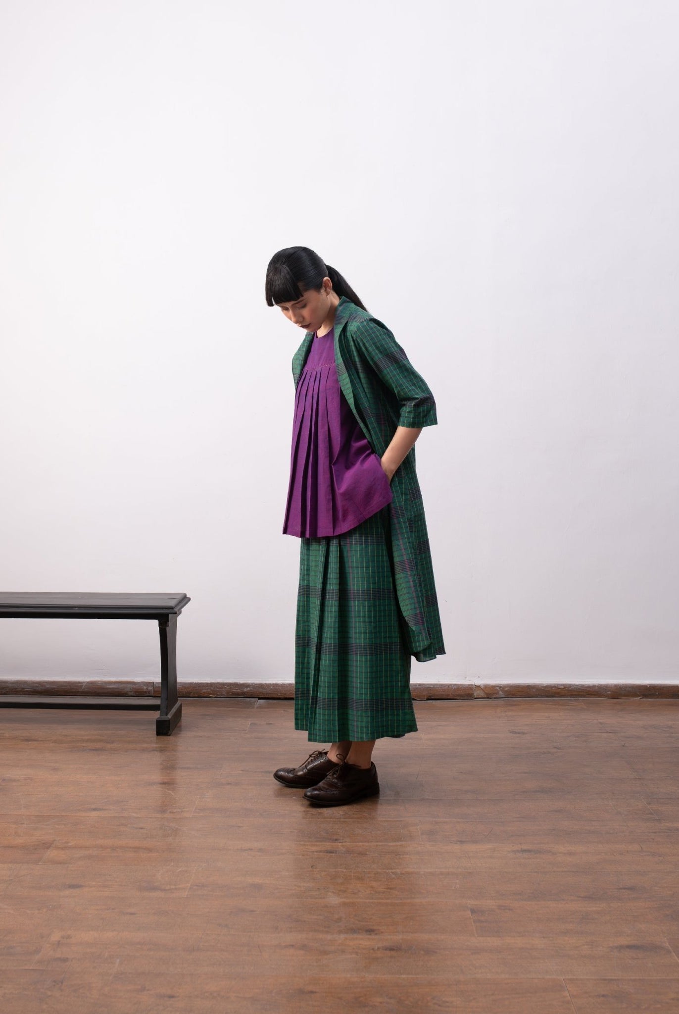 Delaunay Layered Set - Madras Checks - CiceroniSkirt SetHiranya