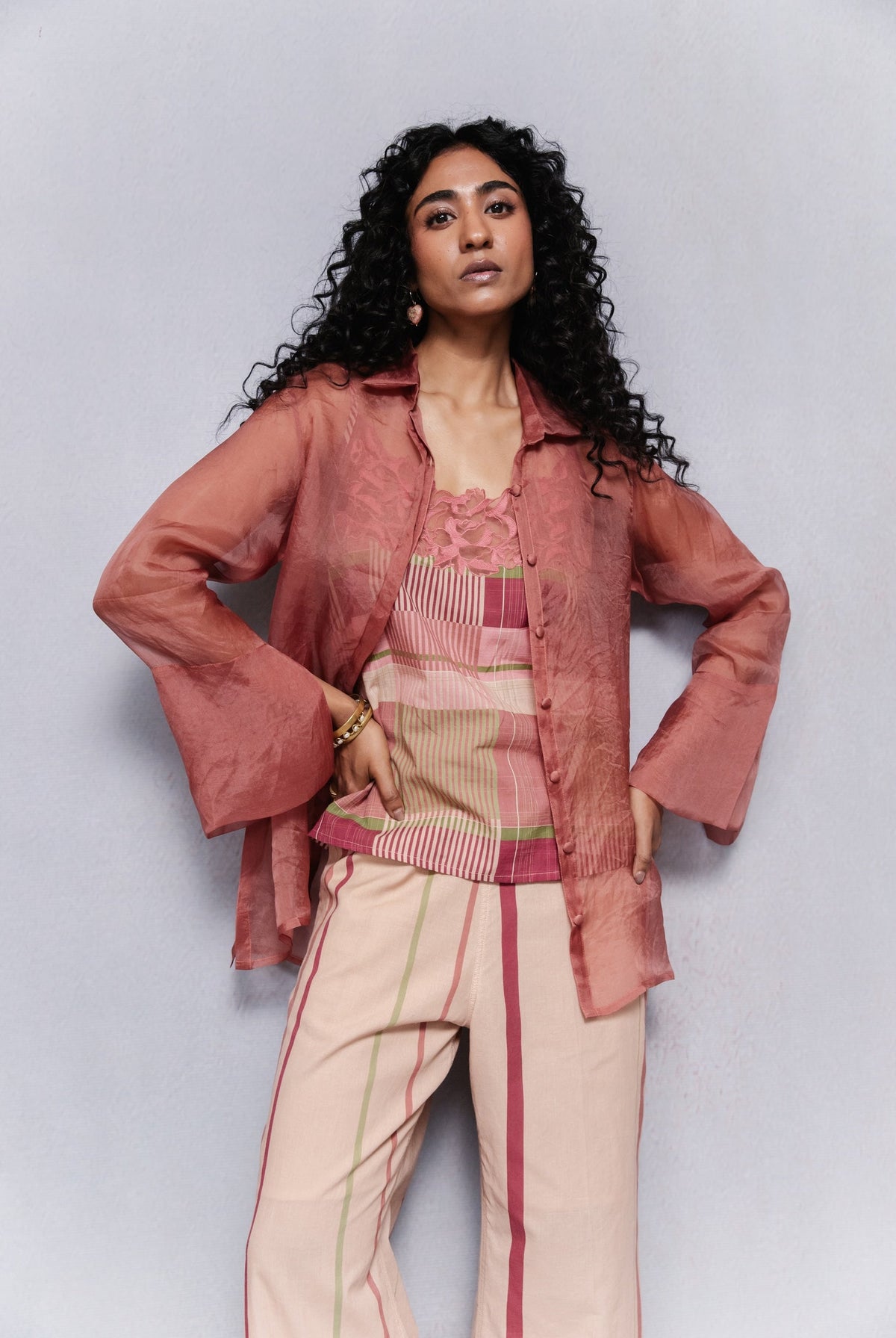 Delilah Organza Shirt Set - CiceroniBag CharmsSubbah