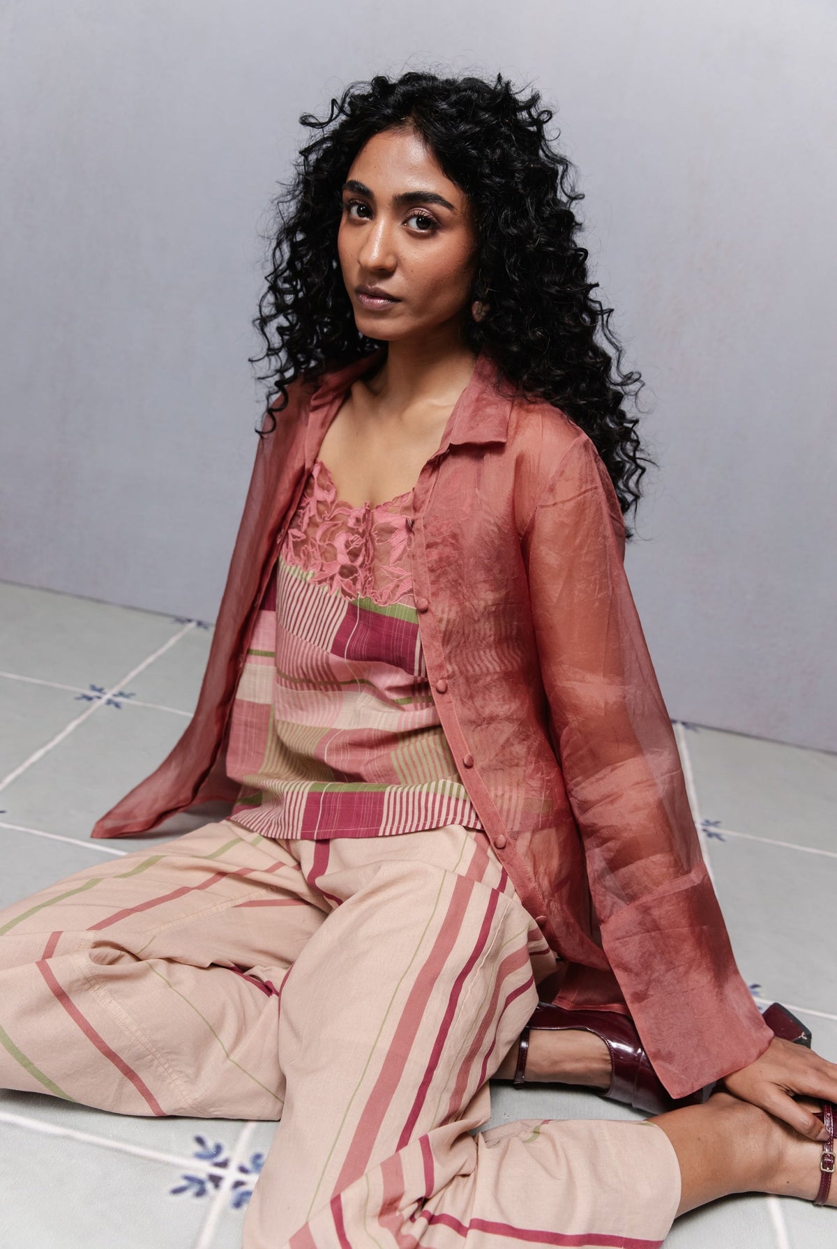 Delilah Organza Shirt Set - CiceroniBag CharmsSubbah