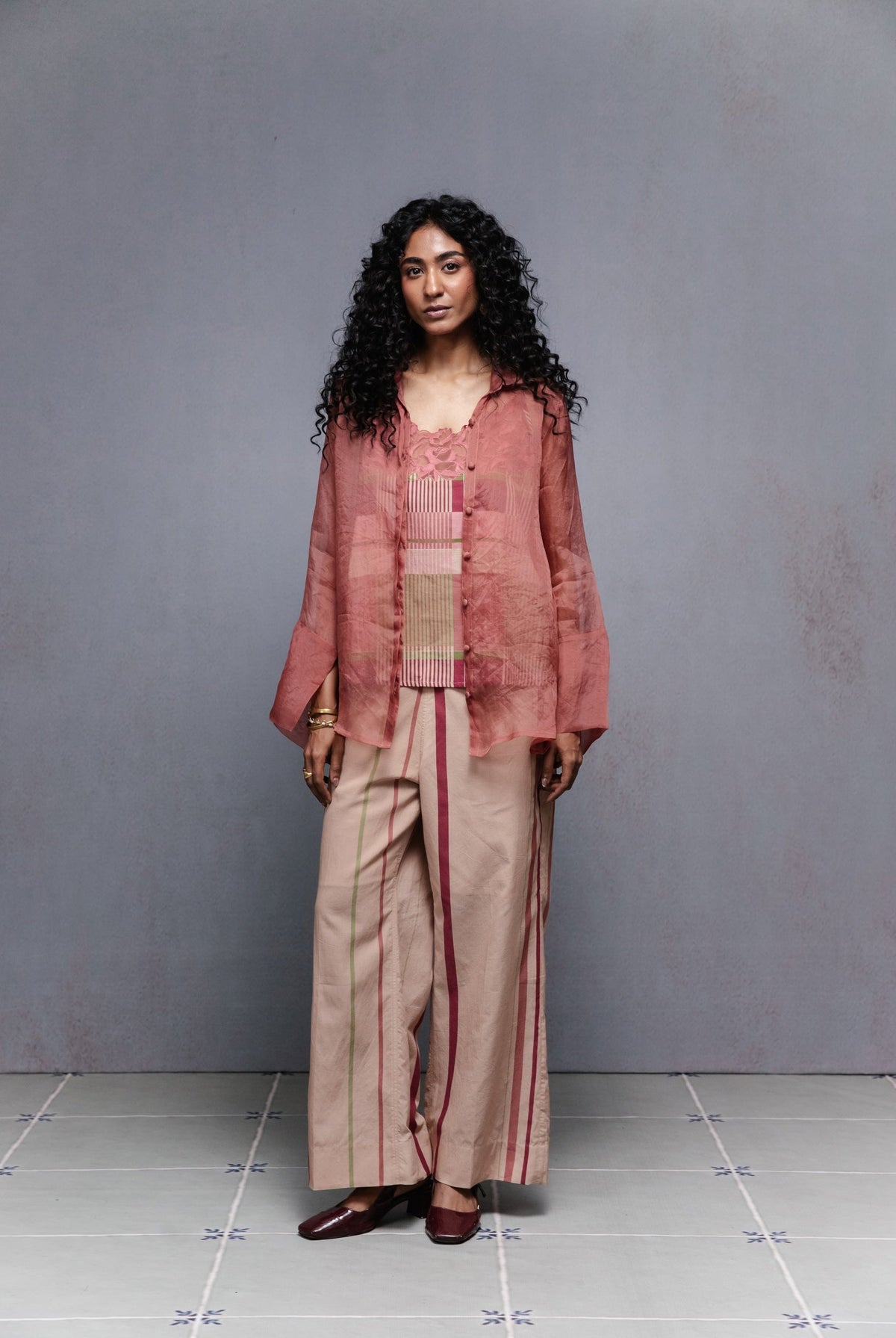 Delilah Organza Shirt Set - CiceroniBag CharmsSubbah