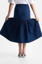 Denim Gather Skirt - CiceroniSkirtsEkastories