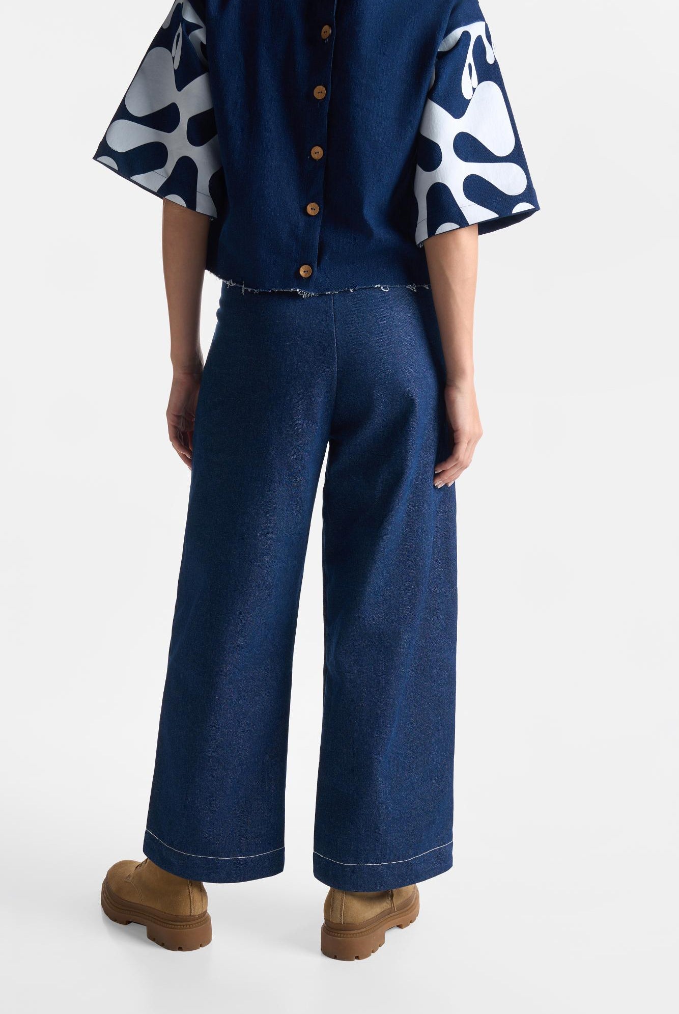 Denim Pleat Pants - CiceroniPantsEkastories