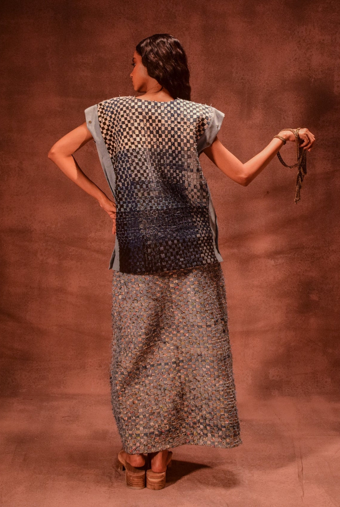 Denim Weave Square Top - CiceroniTopsAnam Husain