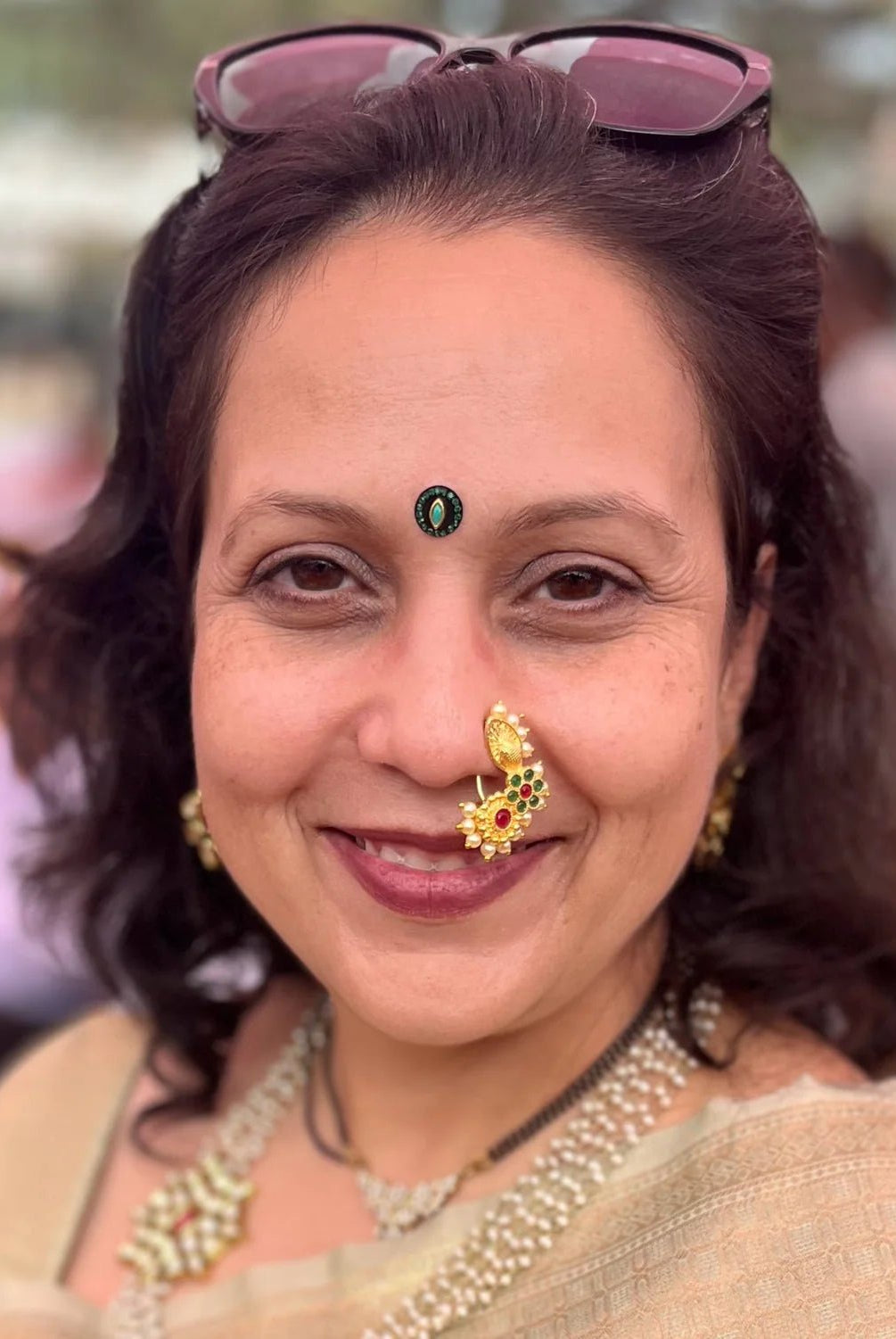 Devyani S - Jewel Halo Set - CiceroniBindiThe Bindi Project