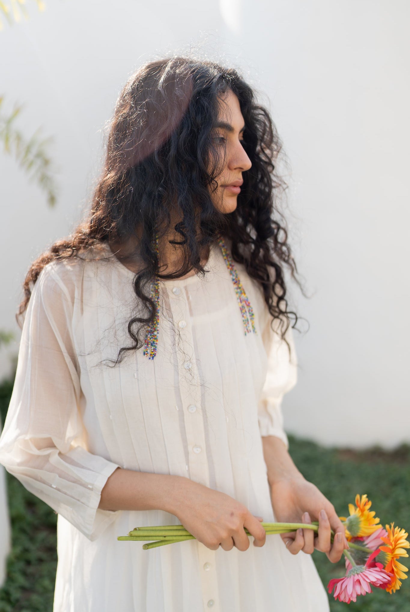 Dewy Mist Pleated Kurta Set - CiceroniKurta SetSilai Studio