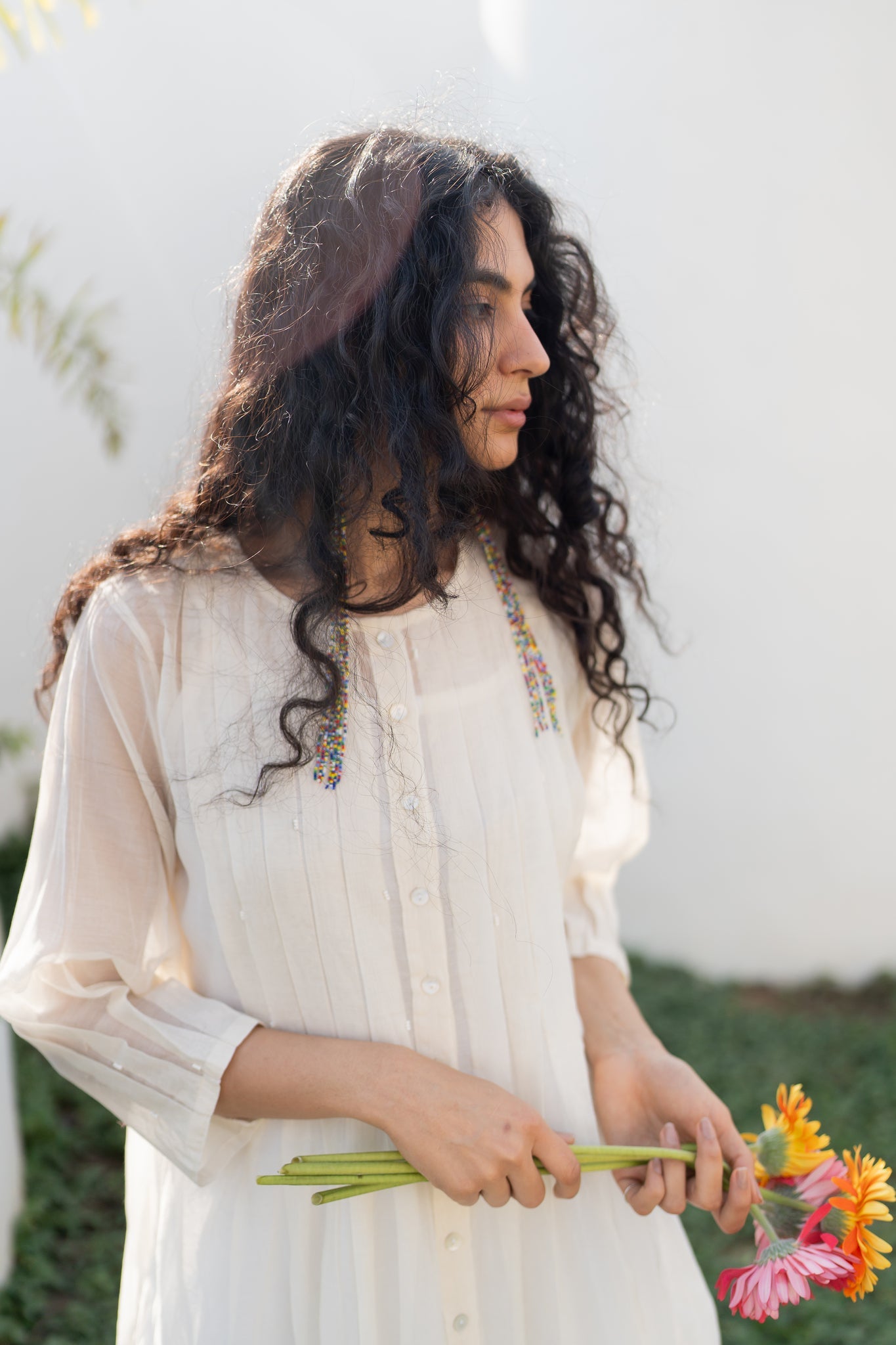 Dewy Mist Pleated Kurta Set - CiceroniKurta SetSilai Studio