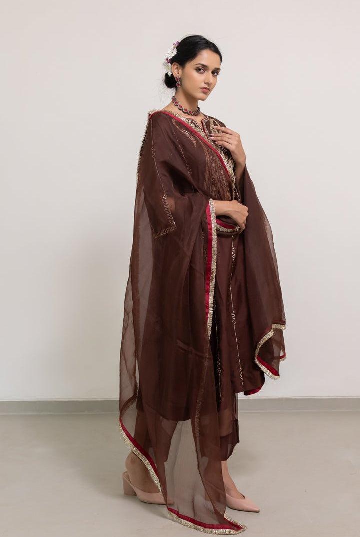 Dhaaraa Paisely Kurta Set with Dupatta - CiceroniKurta Set, Festive WearSilai Studio