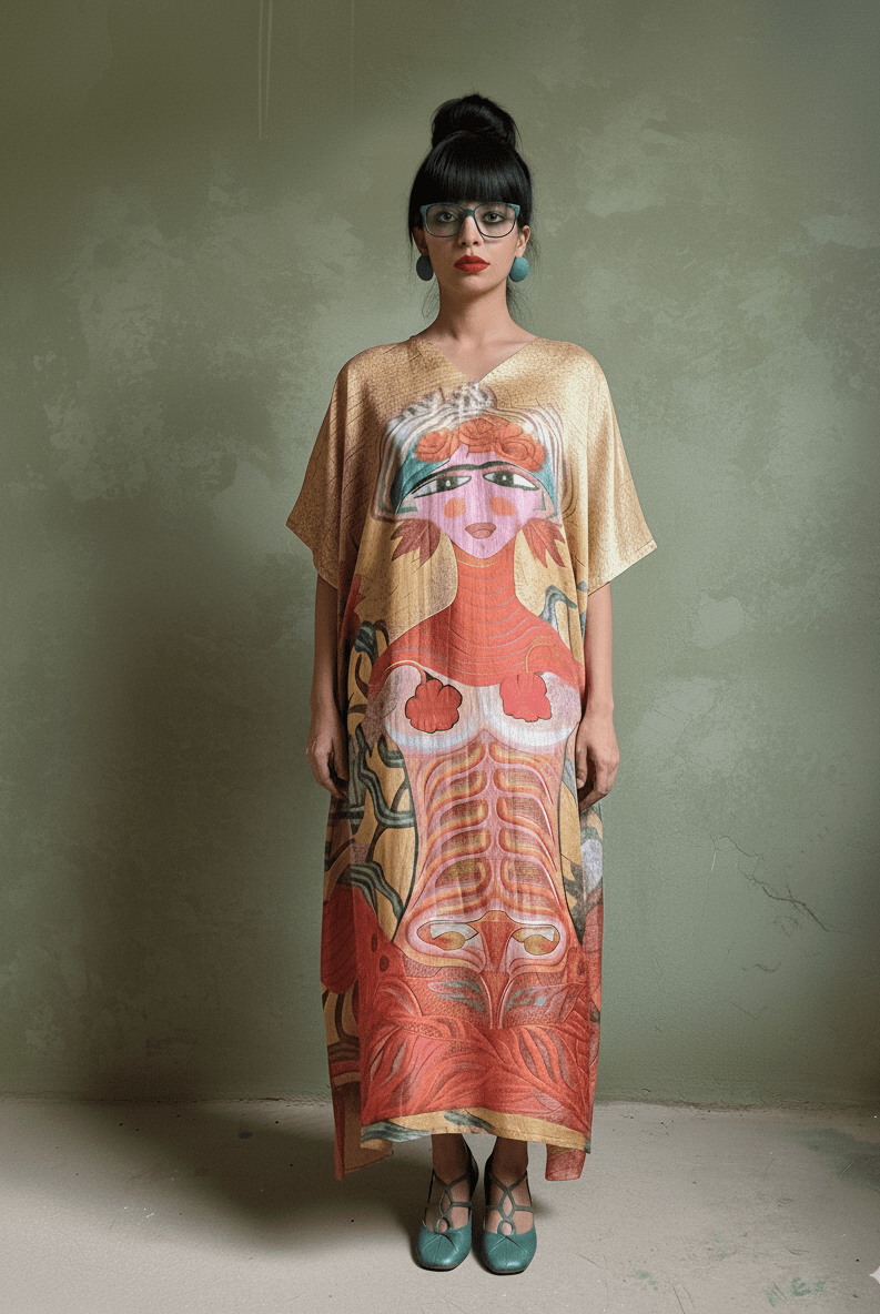 Divine Womb Kaftan - CiceroniKaftanRed Lotus Stories