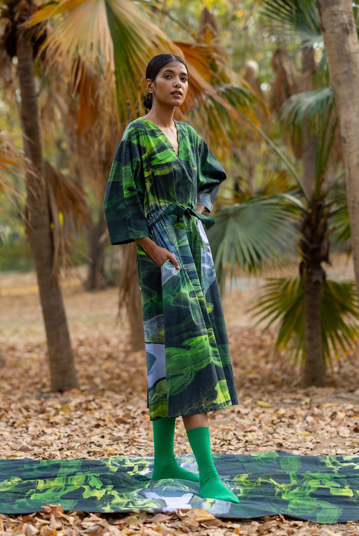Doris Green Dress - CiceroniDressesDoodlage