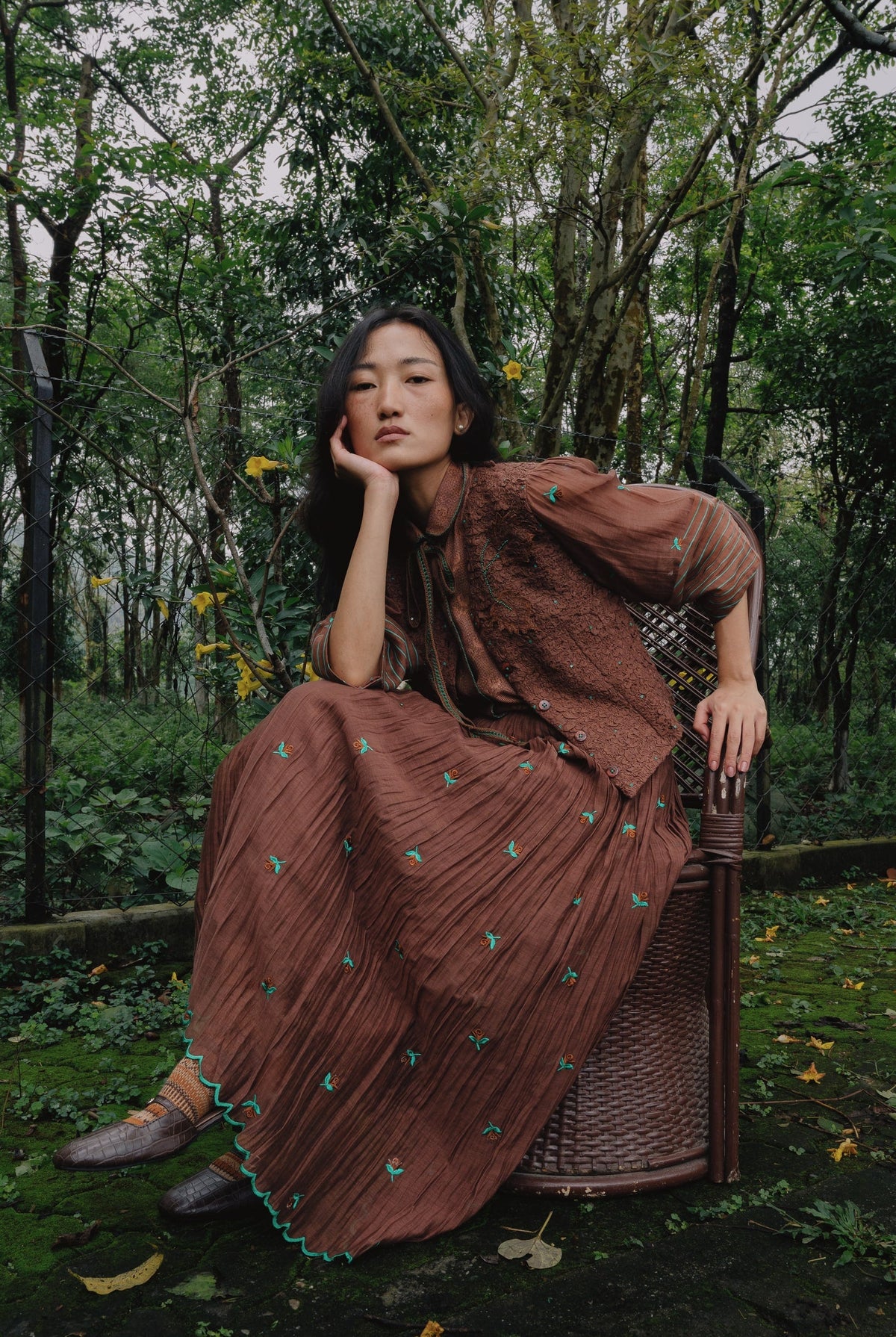 Dove Set - Brown - CiceroniSkirt SetGaach