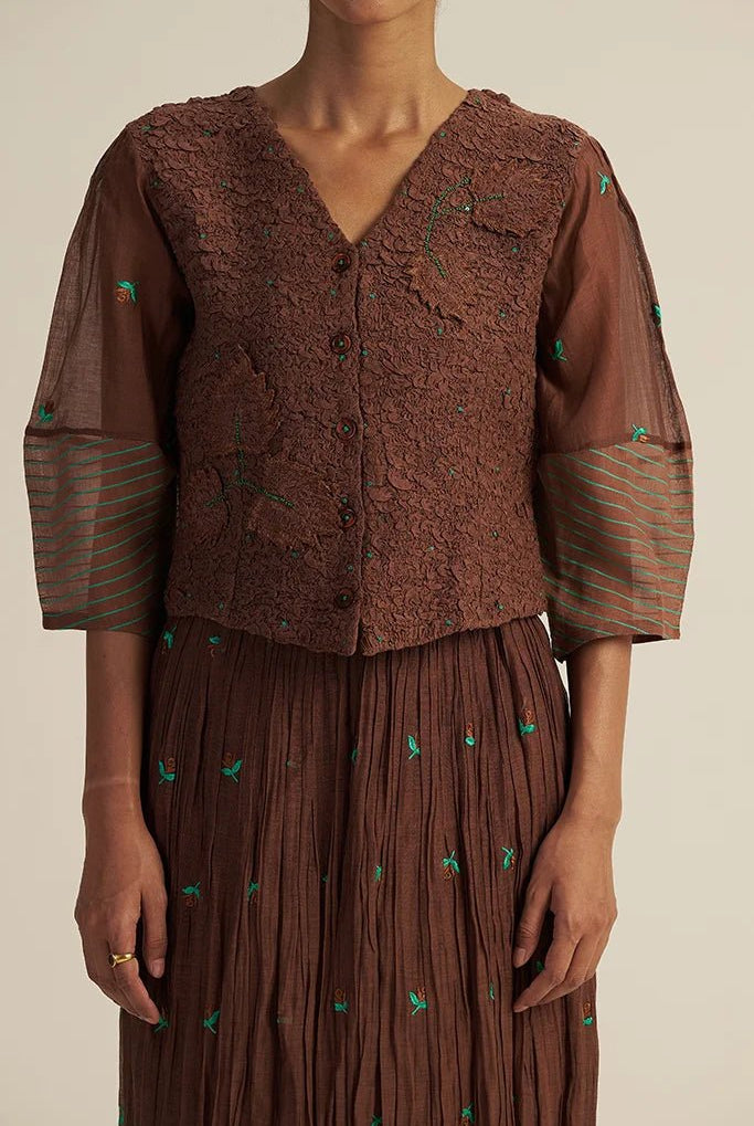 Dove Set - Brown - CiceroniSkirt SetGaach