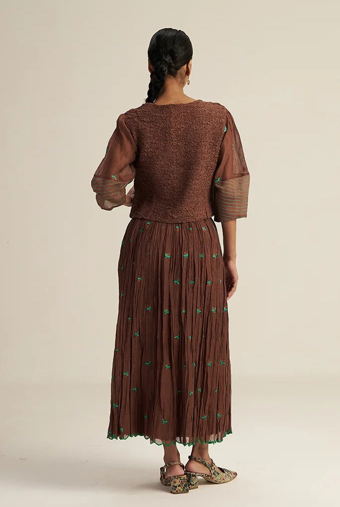 Dove Set - Brown - CiceroniSkirt SetGaach