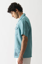 Downtown Dreams - Hand Embroidered Unisex Pure Linen Shirt - CiceroniShirtsCultura Studio