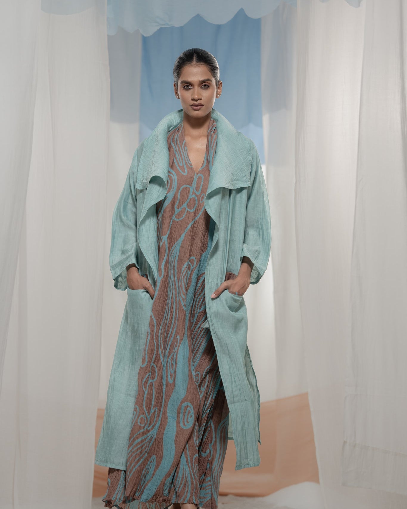 Drape Jacket - CiceroniJacketsAmoda - Essence Of India