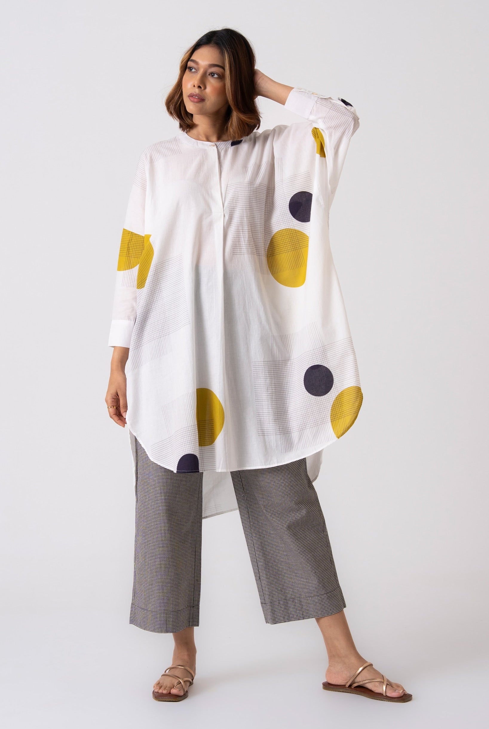 Dream Tunic - Lime green - CiceroniKurta, Everyday WearThe Kaatn Trail