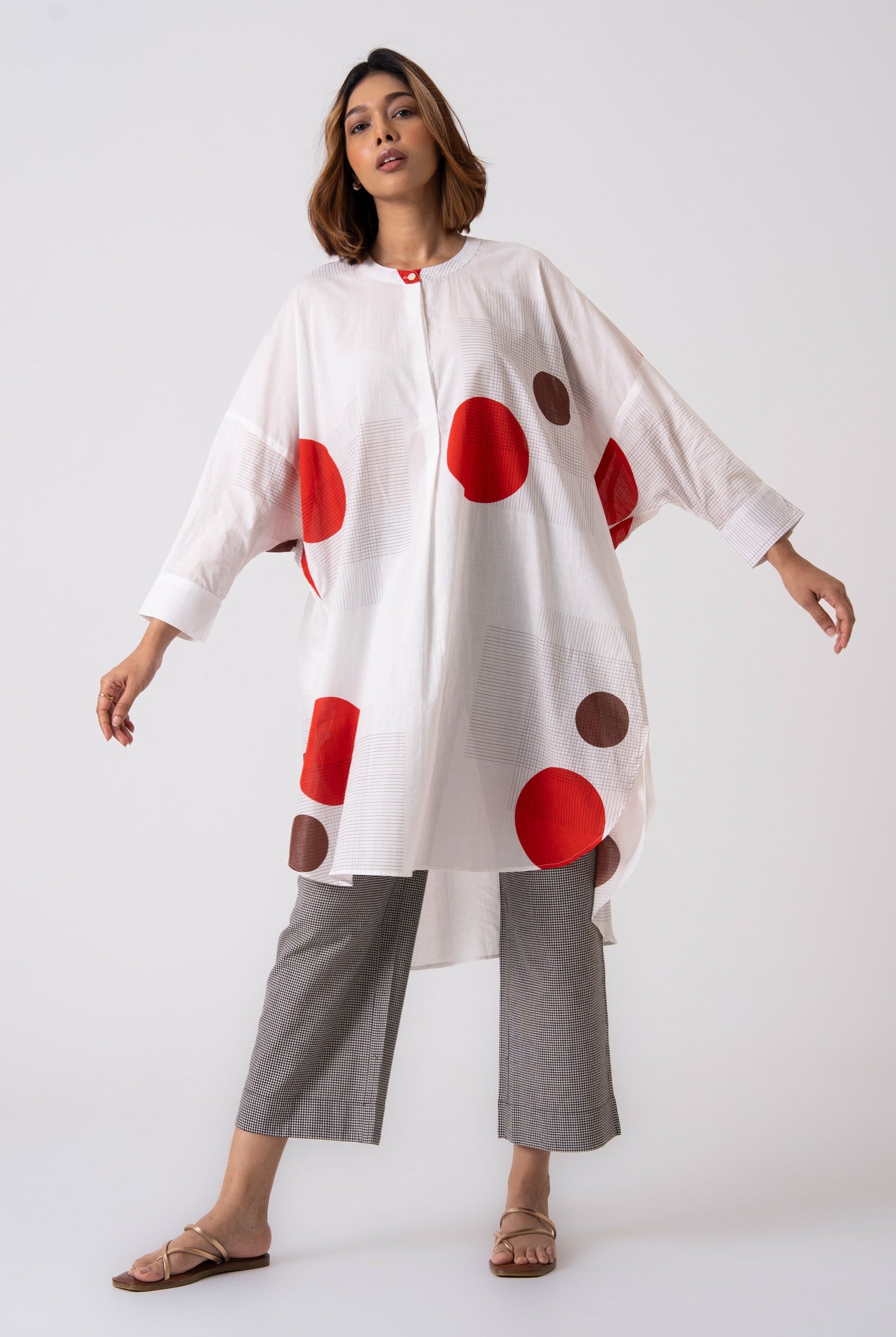 Dream Tunic - Red - CiceroniKurta, Everyday WearThe Kaatn Trail