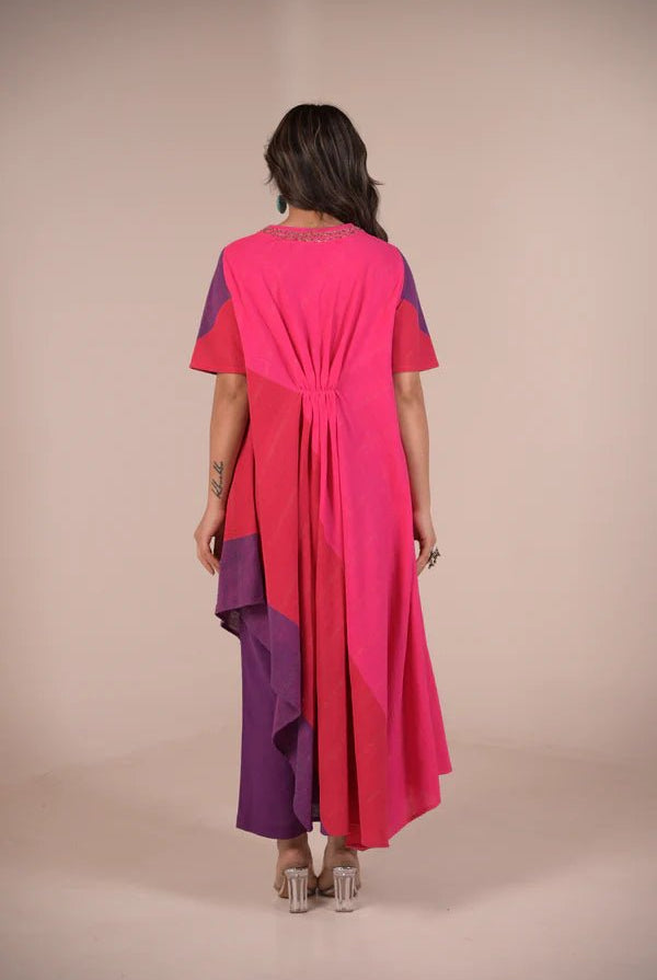 Dress, Rasa kurta long with embroidery - CiceroniDressesRang by Rajvi