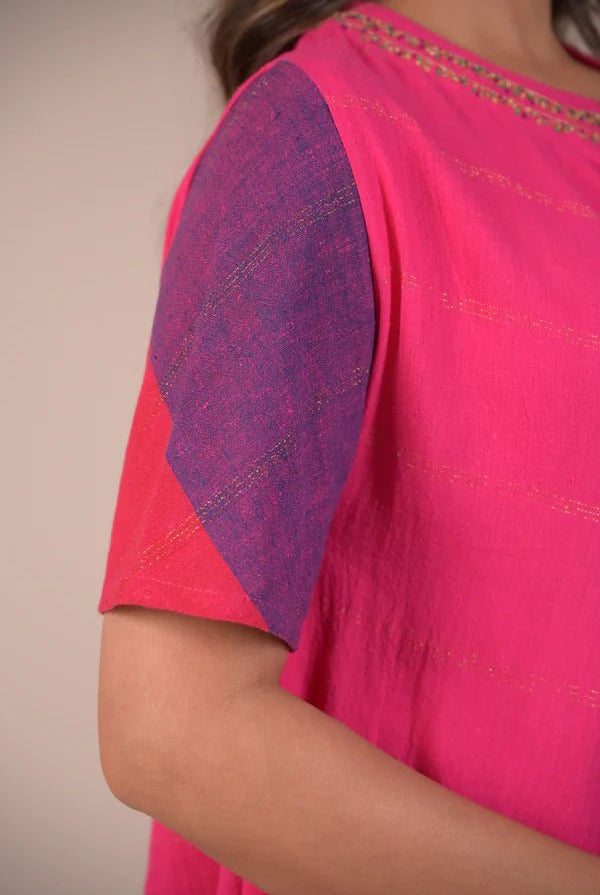 Dress, Rasa kurta long with embroidery - CiceroniDressesRang by Rajvi