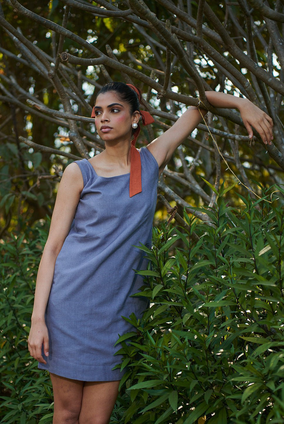Dusk Co - Linen Shift Dress - CiceroniDressesSaphed