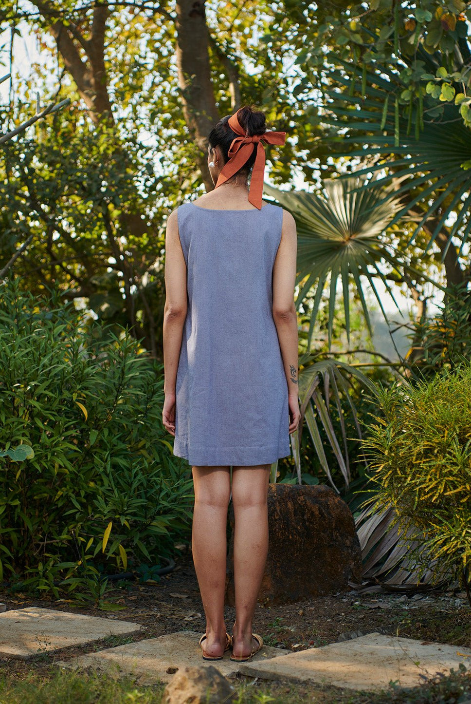 Dusk Co - Linen Shift Dress - CiceroniDressesSaphed