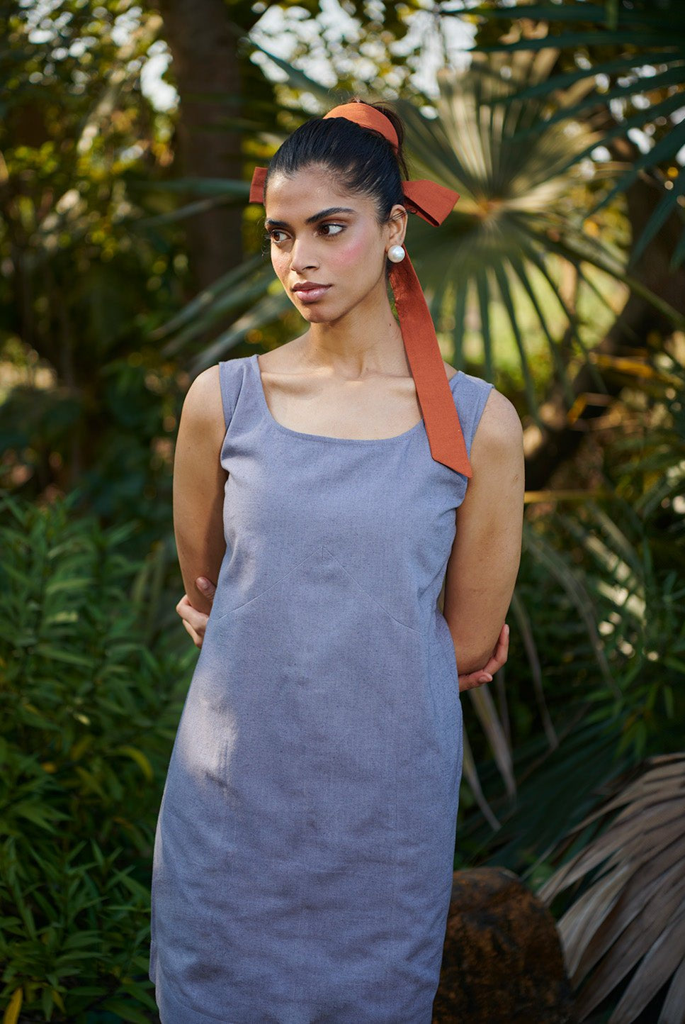Dusk Co - Linen Shift Dress - CiceroniDressesSaphed