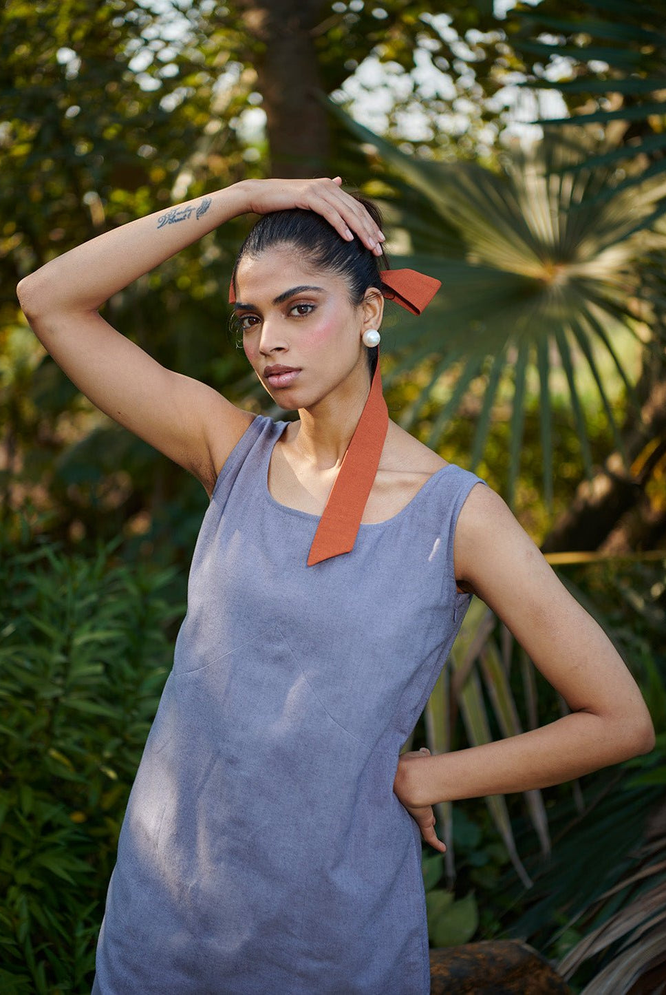 Dusk Co - Linen Shift Dress - CiceroniDressesSaphed