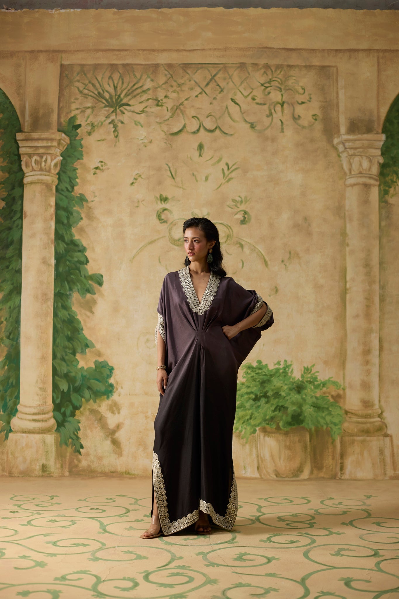 Dusk Kaftan - Purple - CiceroniKaftanKhyati Rughani