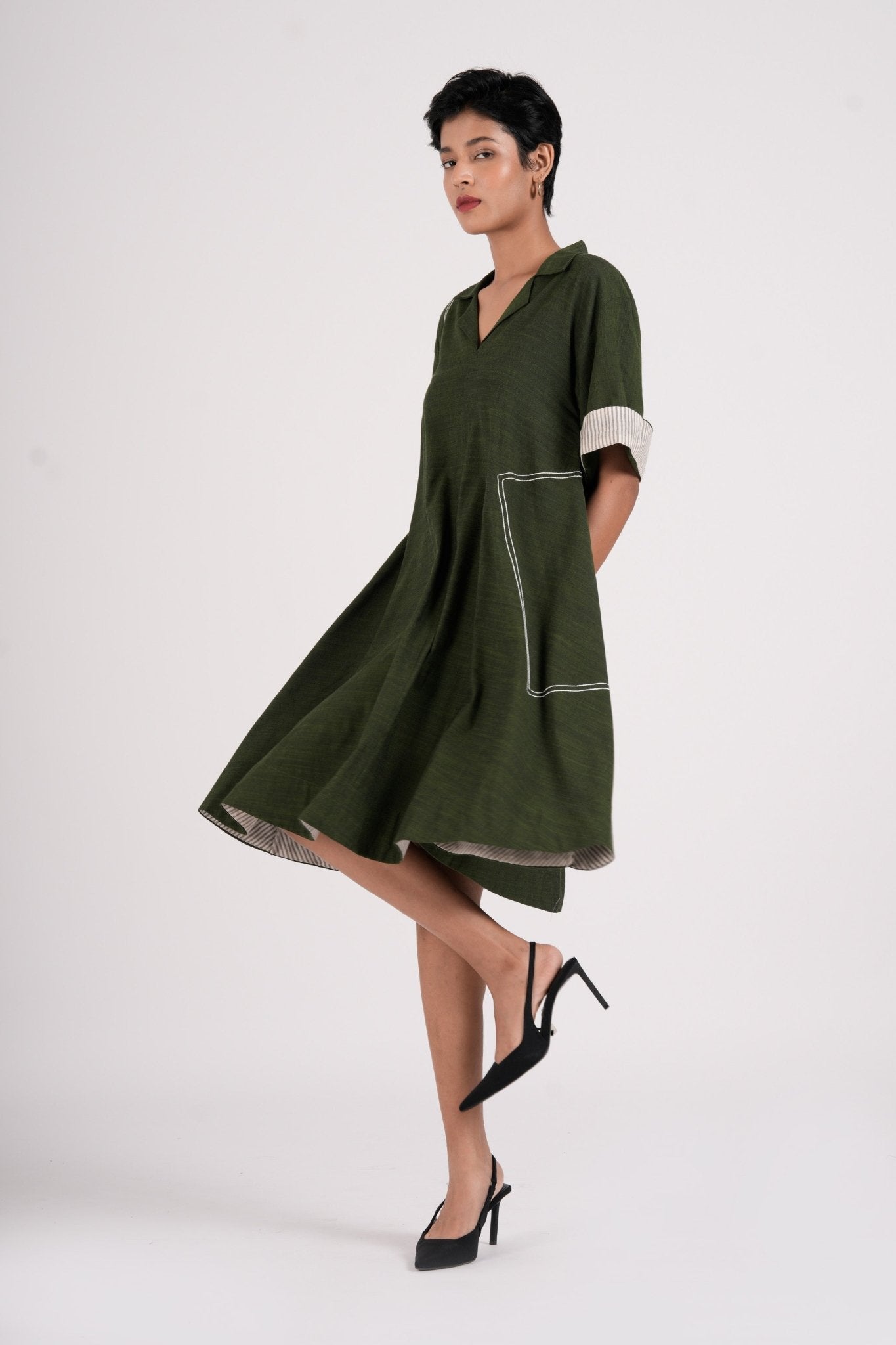 Dynamic - Seaweed Green - CiceroniDressesThe Kaatn Trail