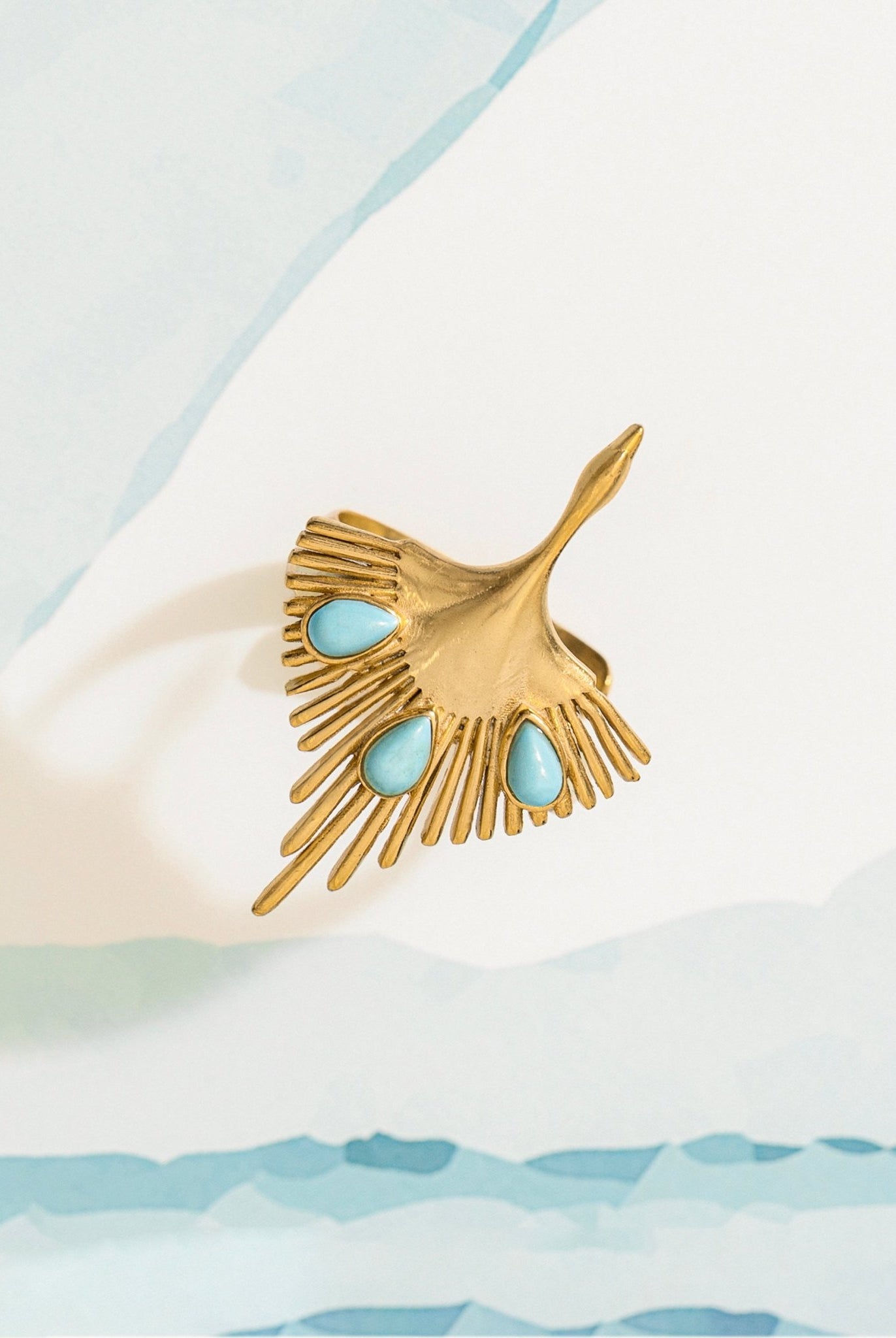 Eagle Turq Ring - CiceroniRingUnbent