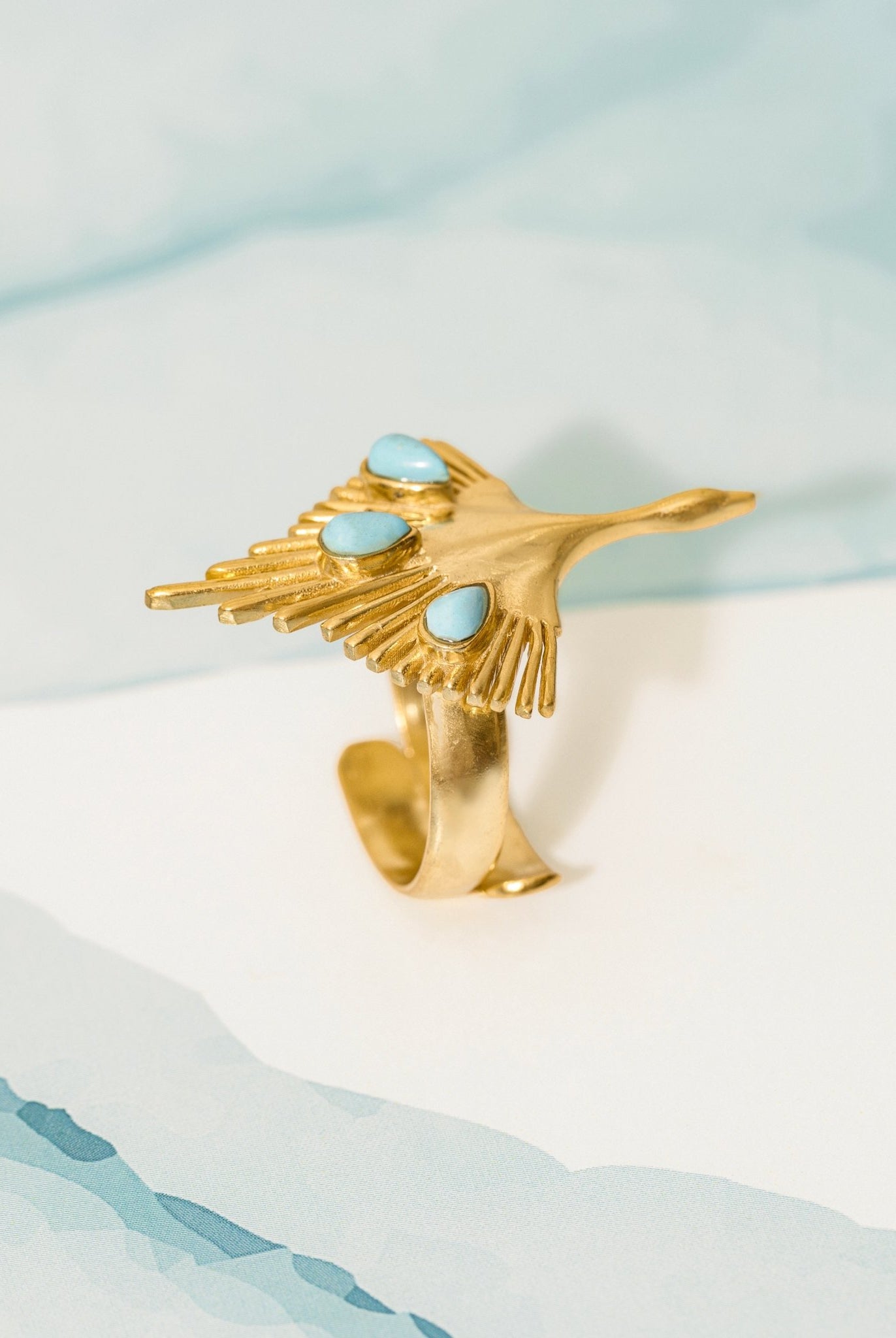 Eagle Turq Ring - CiceroniRingUnbent