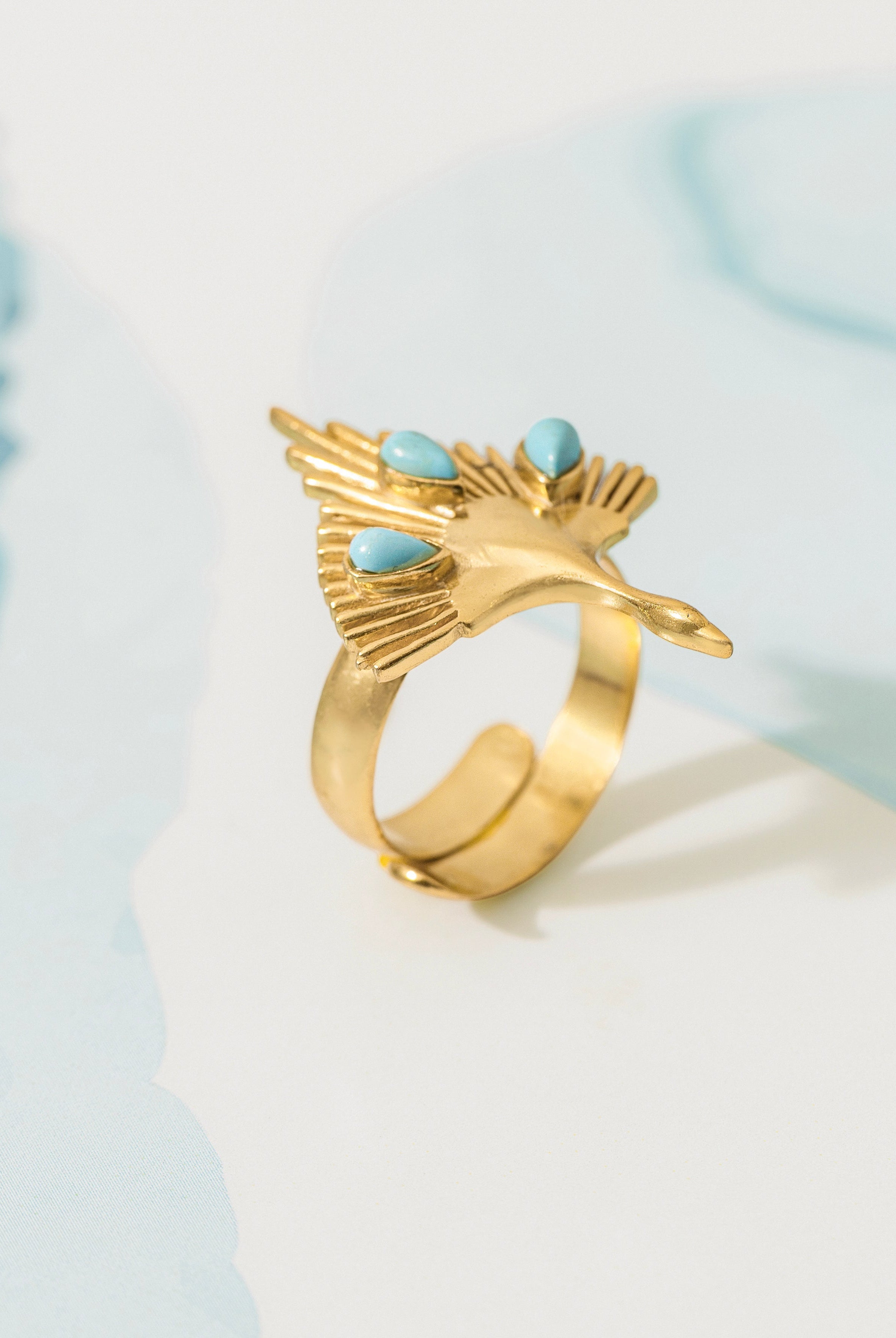 Eagle Turq Ring - CiceroniRingUnbent