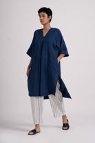 Ease Tunic - Imperial Blue - CiceroniKurtaThe Kaatn Trail