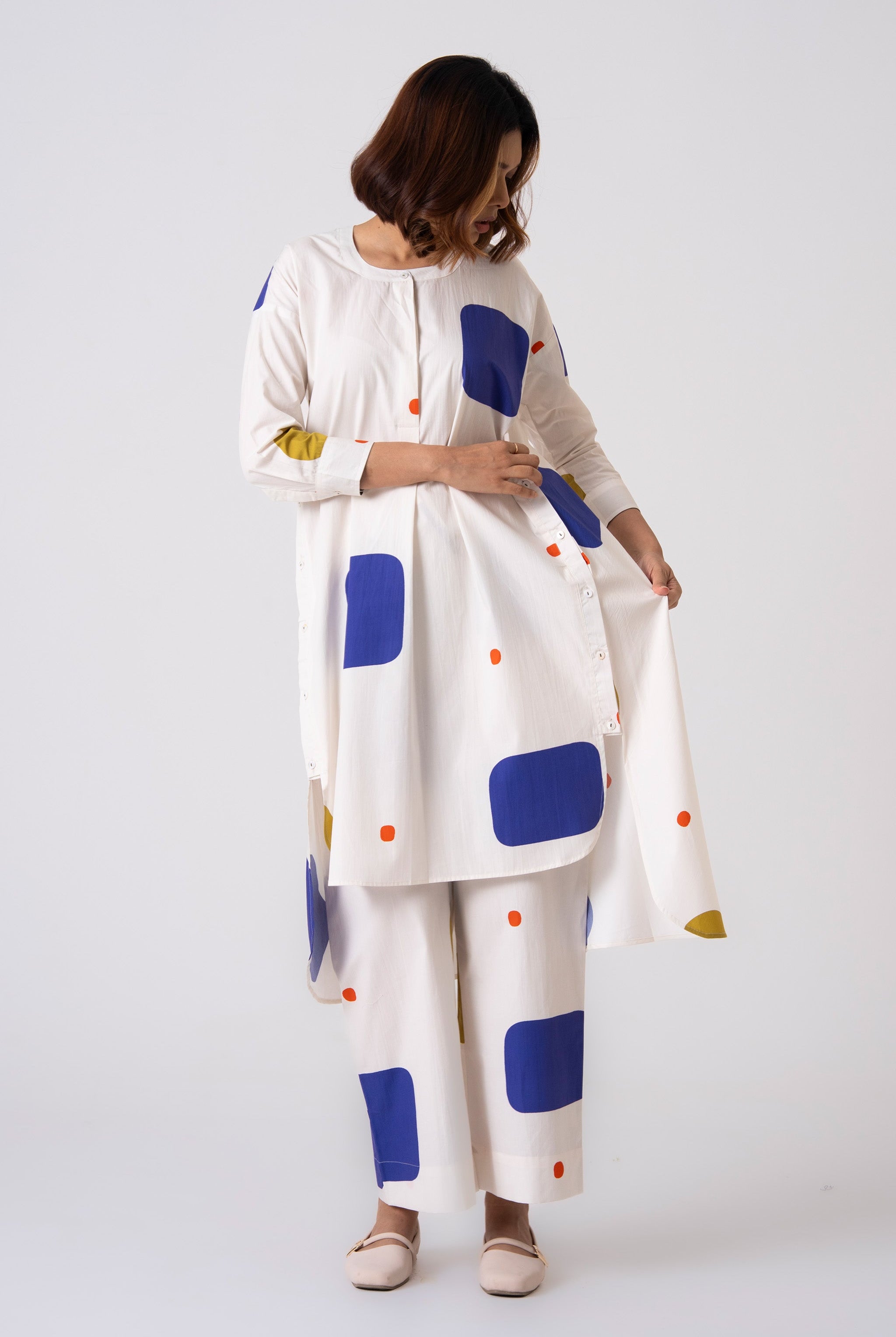 Echo Co-ord - Blue - CiceroniKurta Set, Everyday WearThe Kaatn Trail