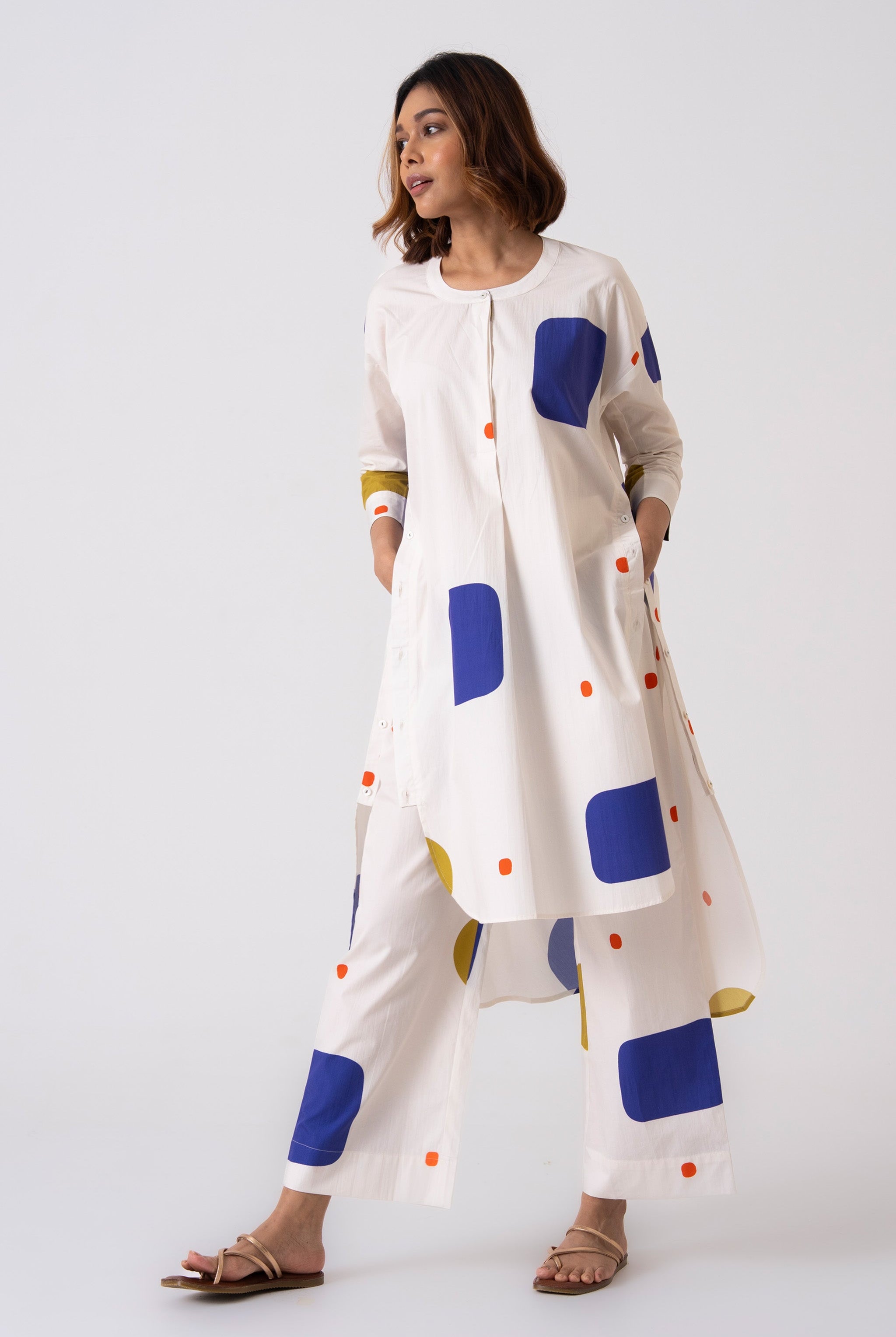 Echo Co-ord - Blue - CiceroniKurta Set, Everyday WearThe Kaatn Trail