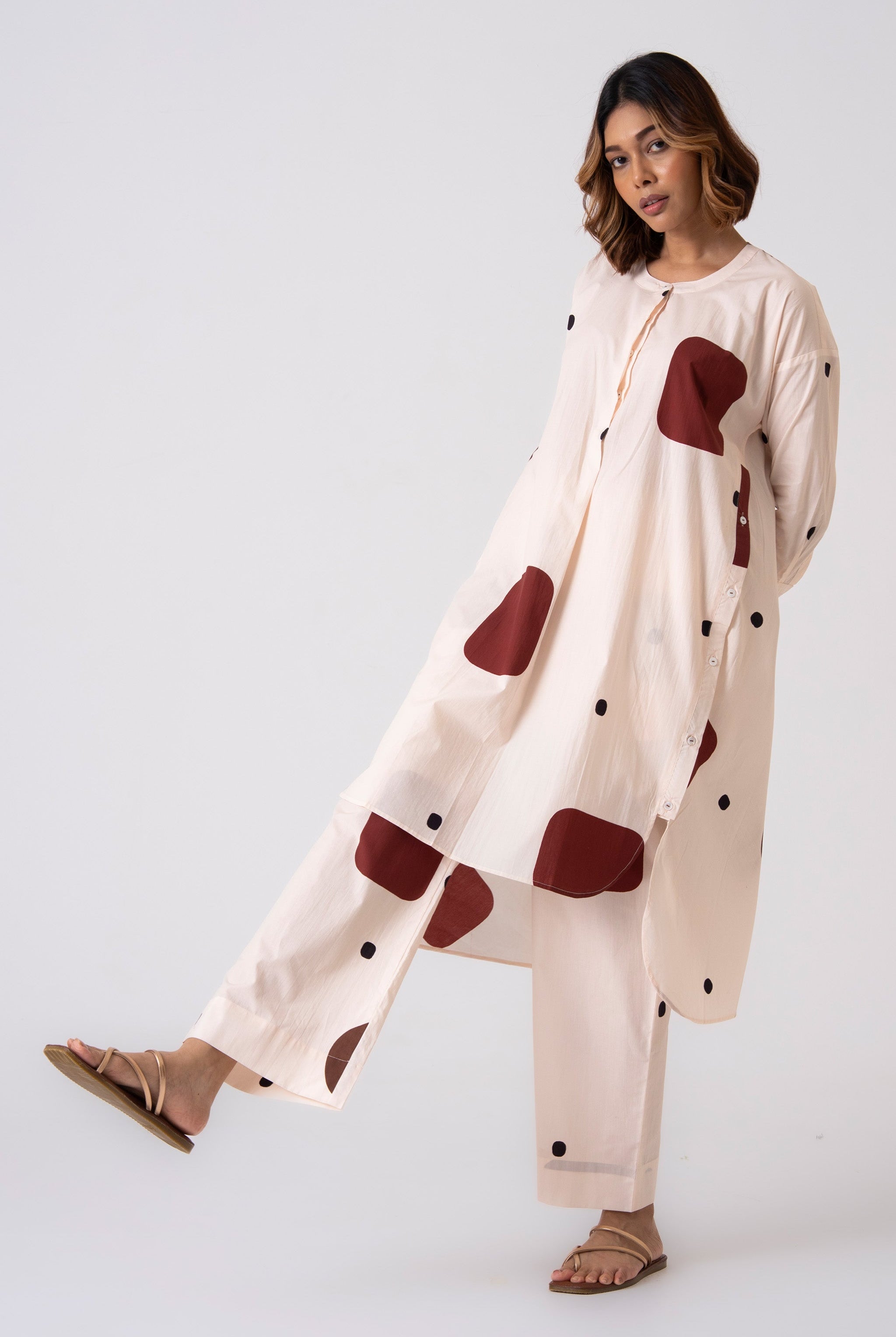 Echo Tunic - Brown - CiceroniKurta, Everyday WearThe Kaatn Trail