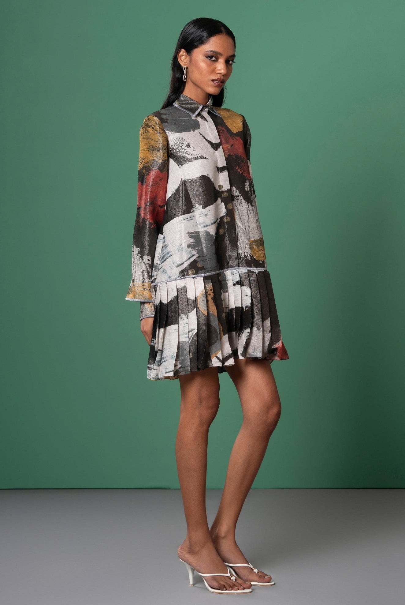 Ecru Shirt Dress - CiceroniDressesAdvait