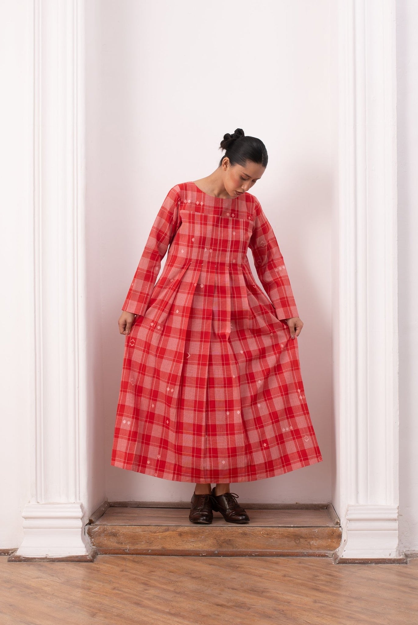 Eileen Dress - Red & White - CiceroniSkirt SetHiranya