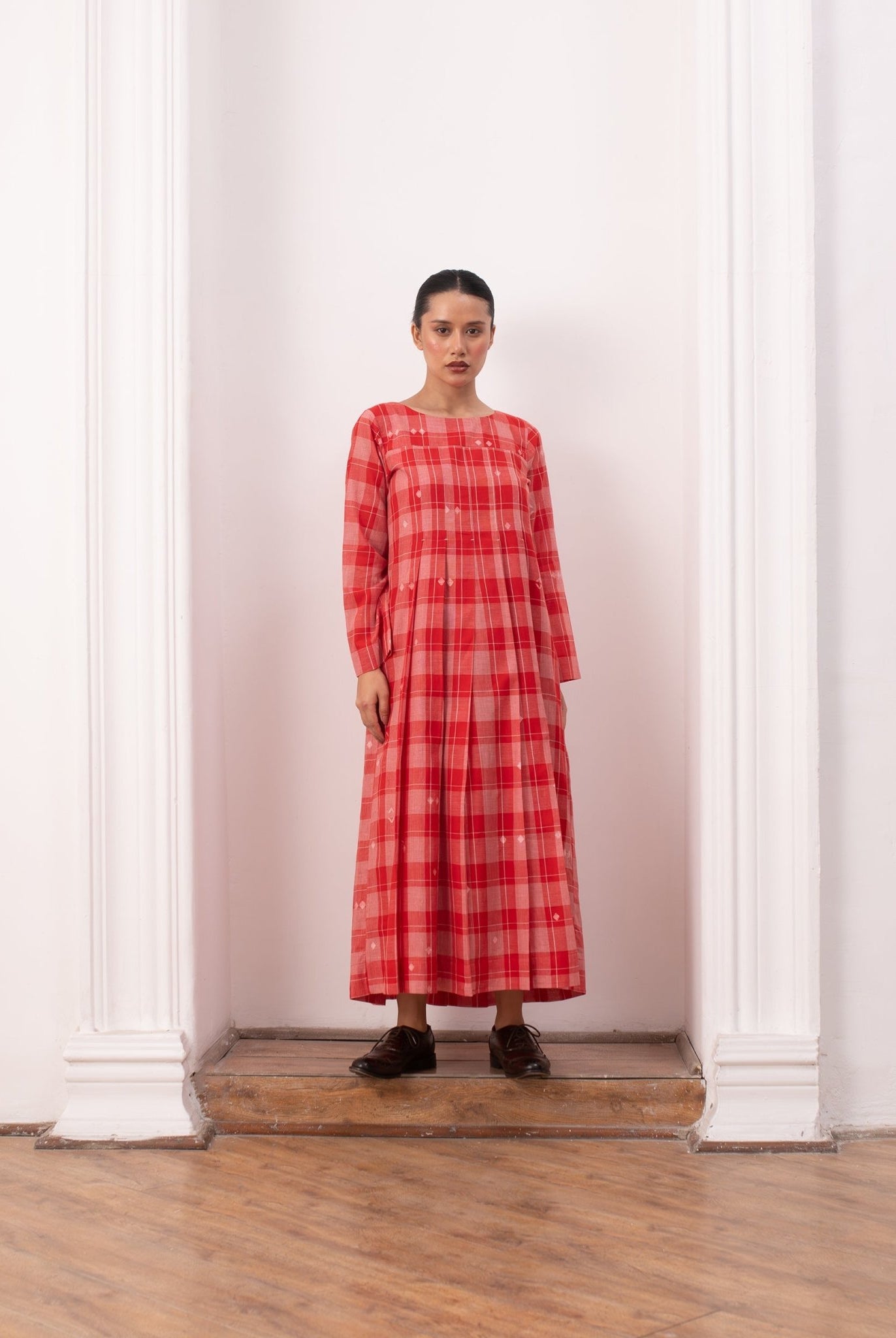 Eileen Dress - Red & White - CiceroniSkirt SetHiranya