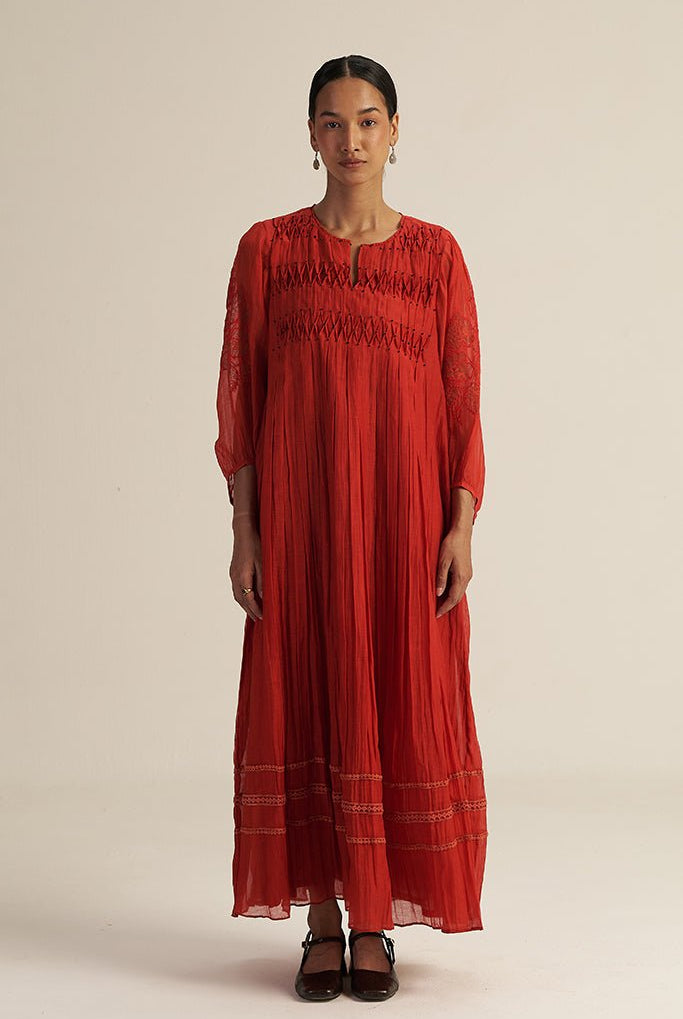 Eka Dress - Red - CiceroniDressesGaach
